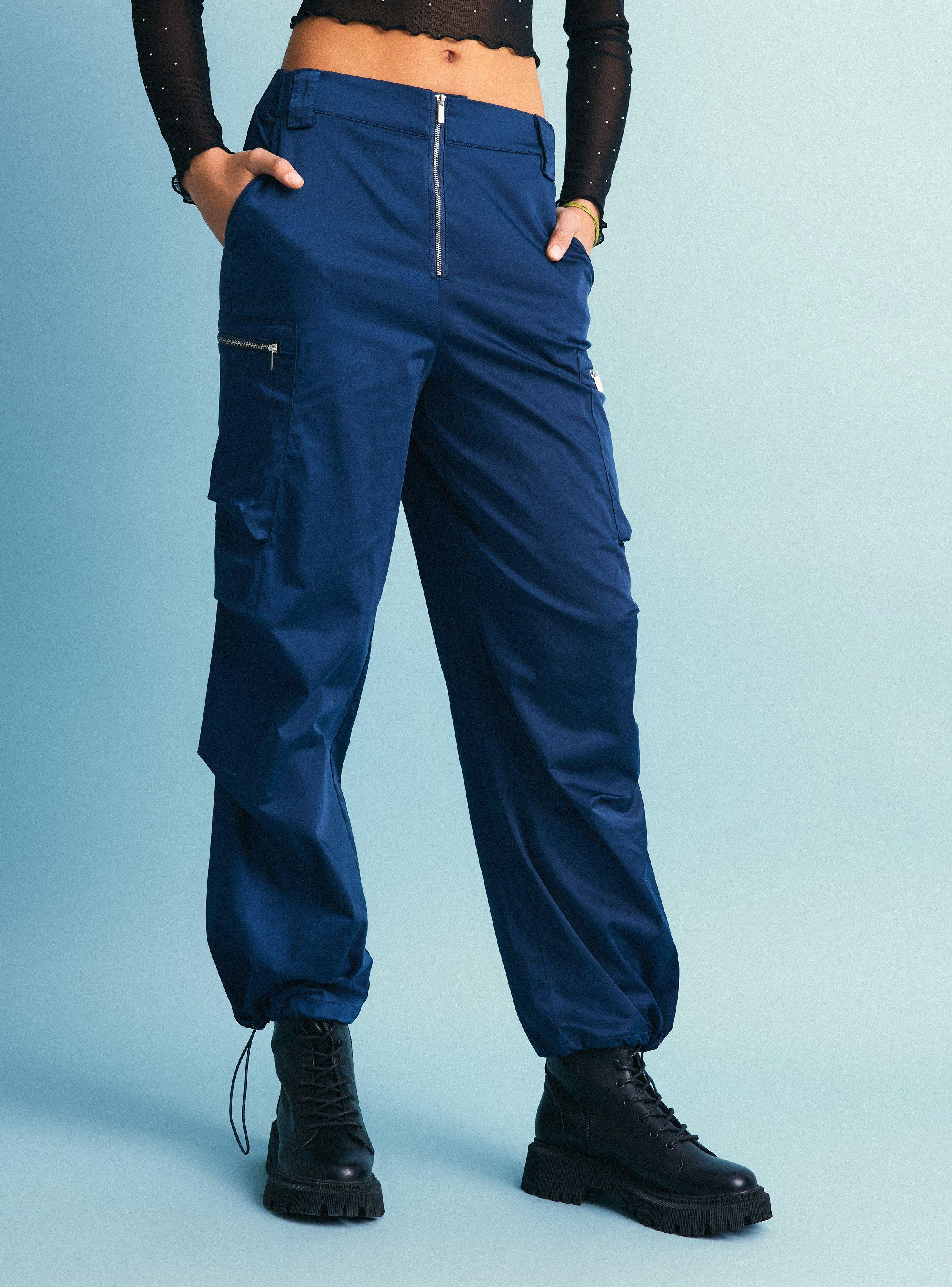 Pantalón Cargo Satinado-0