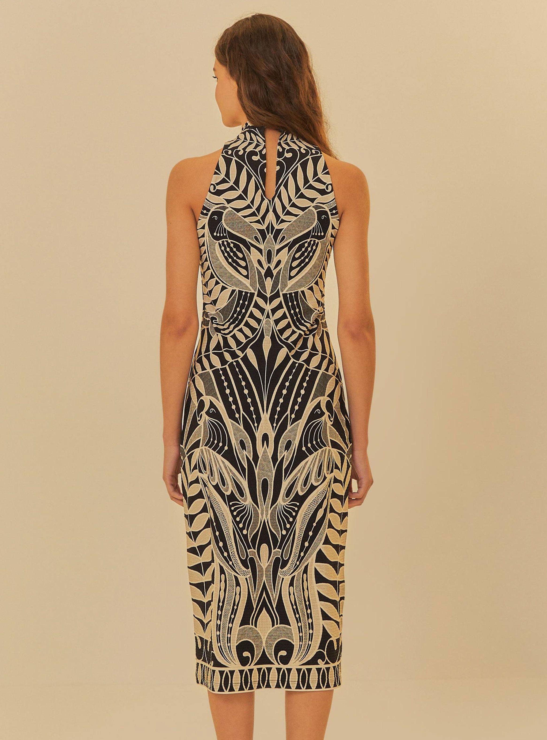 Vestido Midi Cuello Halter-1