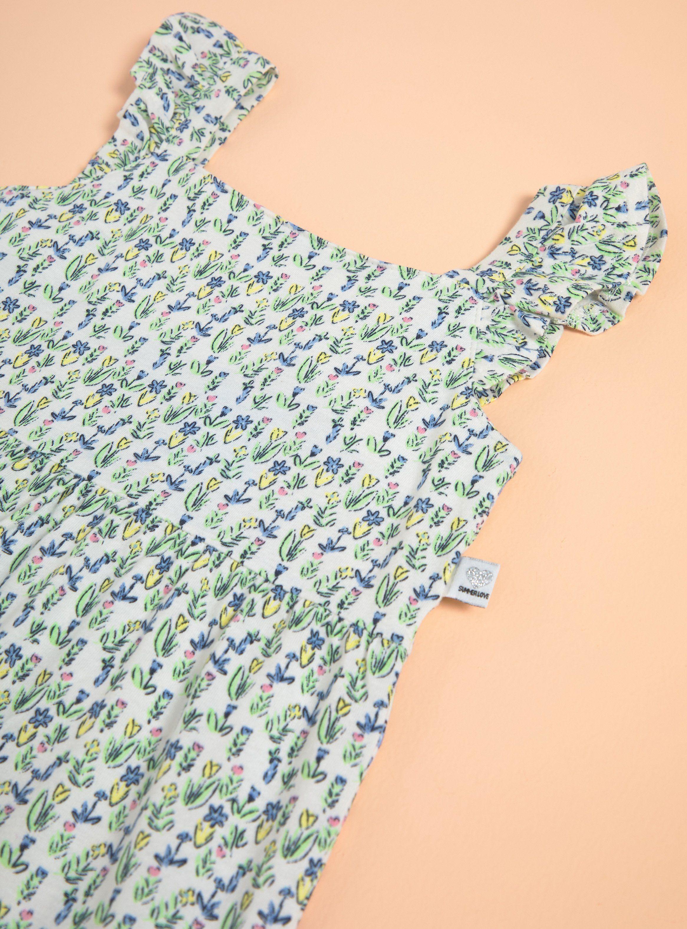 Vestido Estampado con Mangas con Vuelos-2
