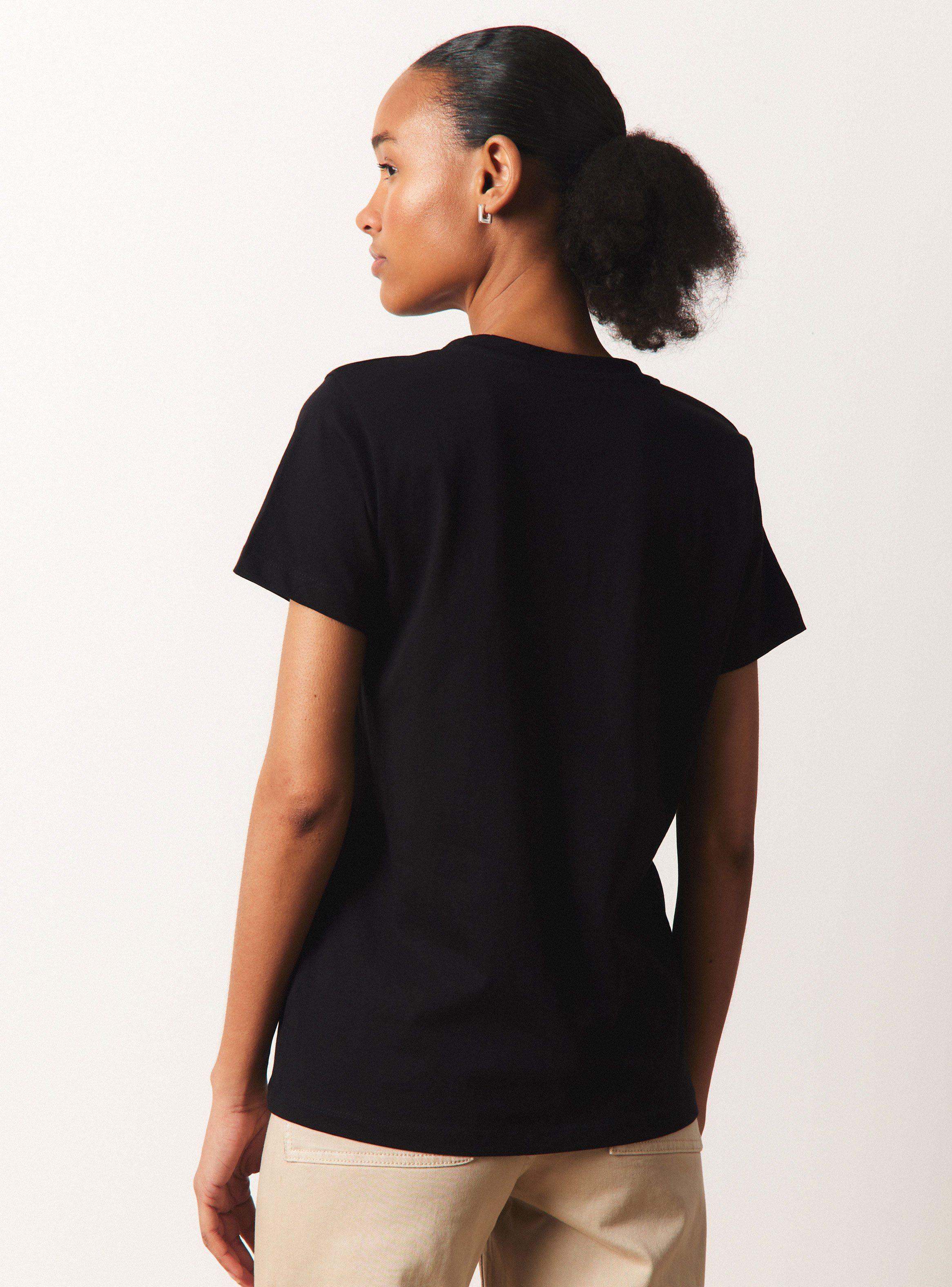 Polera Básica Estampado Metalizado-1