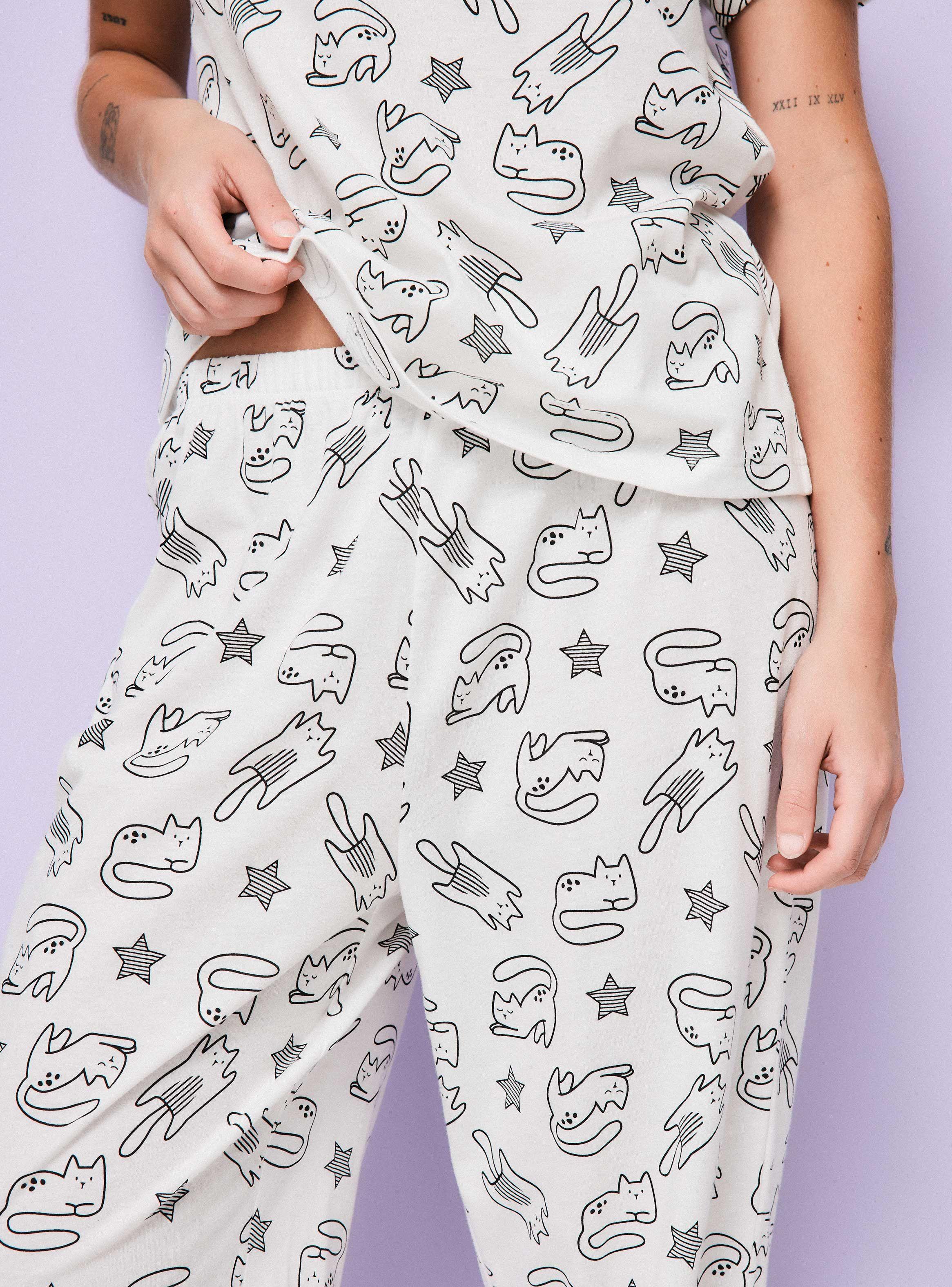 Pijama Manga Corta de Jersey Full Print-3