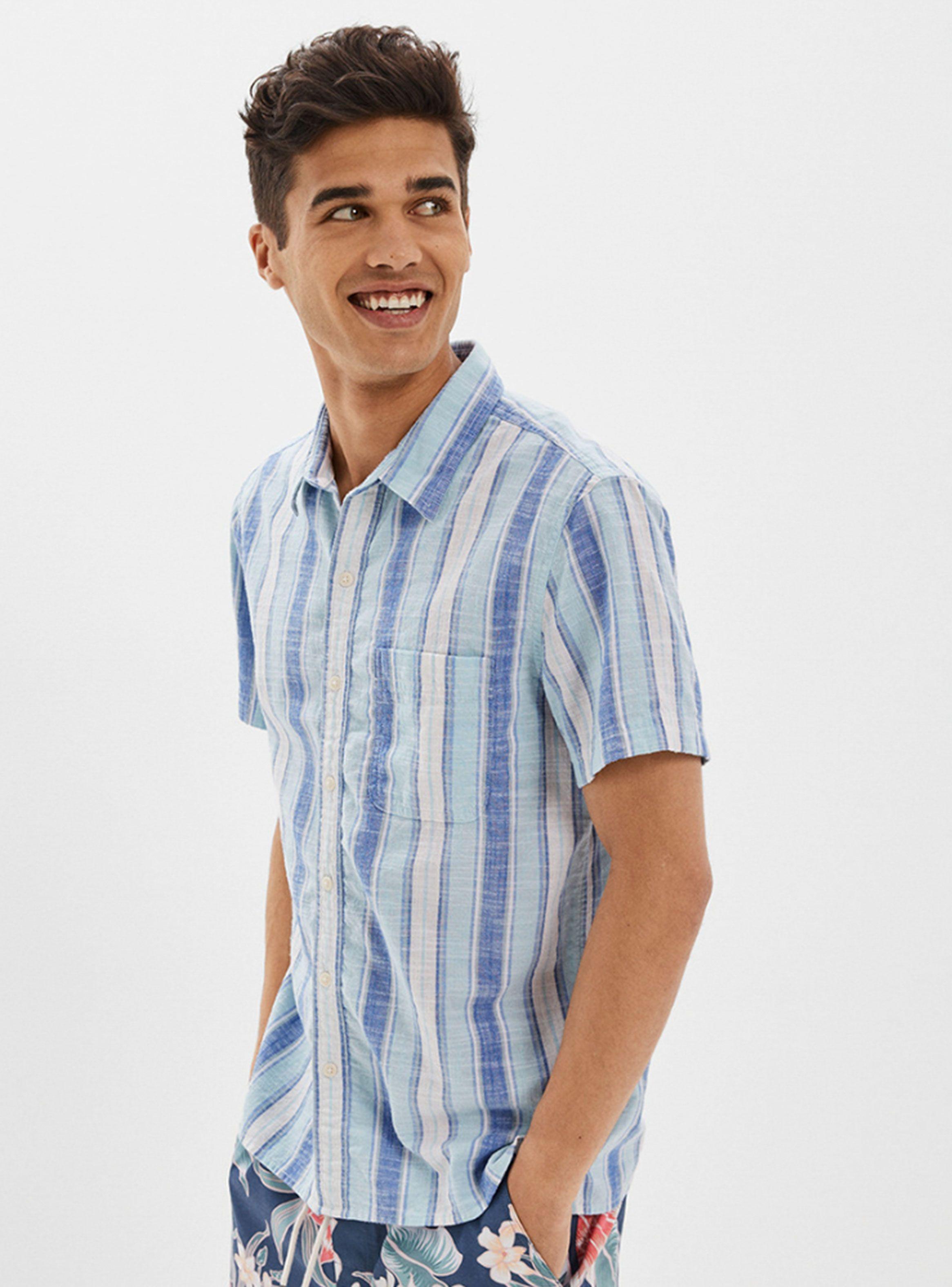 Camisa Button Print Líneas-0