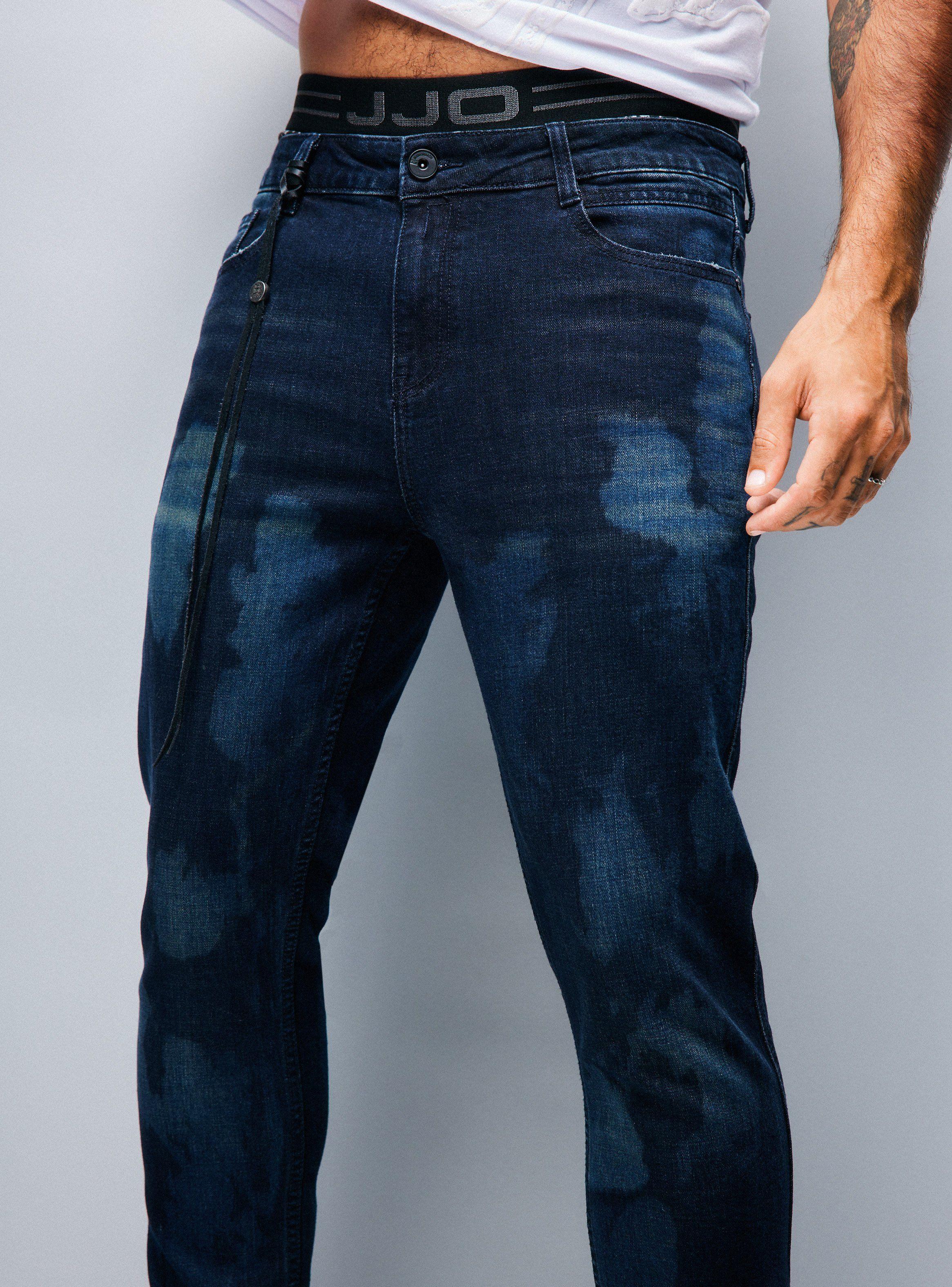 Jeans Ed Hardy Lavado. Manchado, Amarra De Cuero-2
