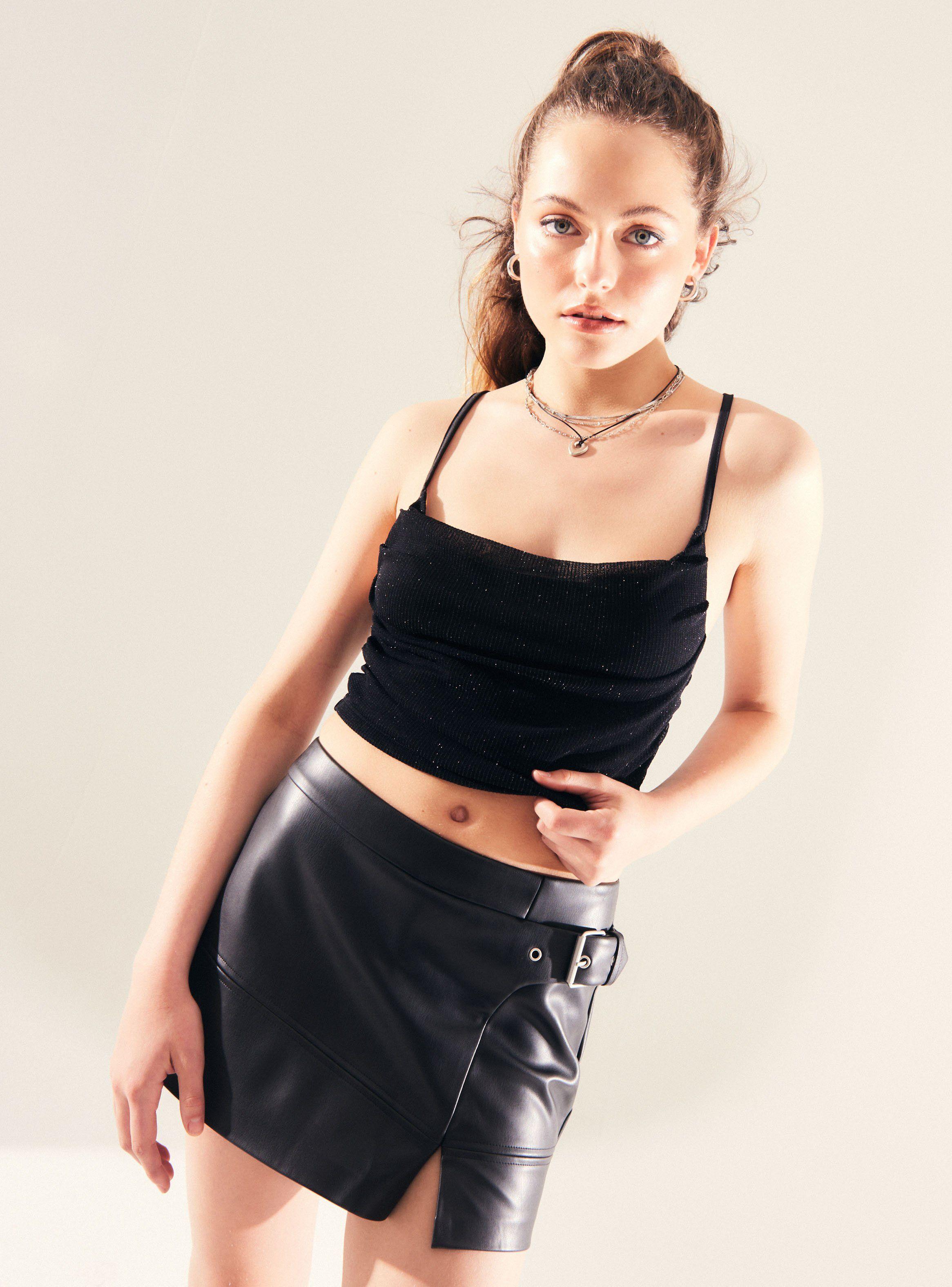 Polera Crop Brillos-0