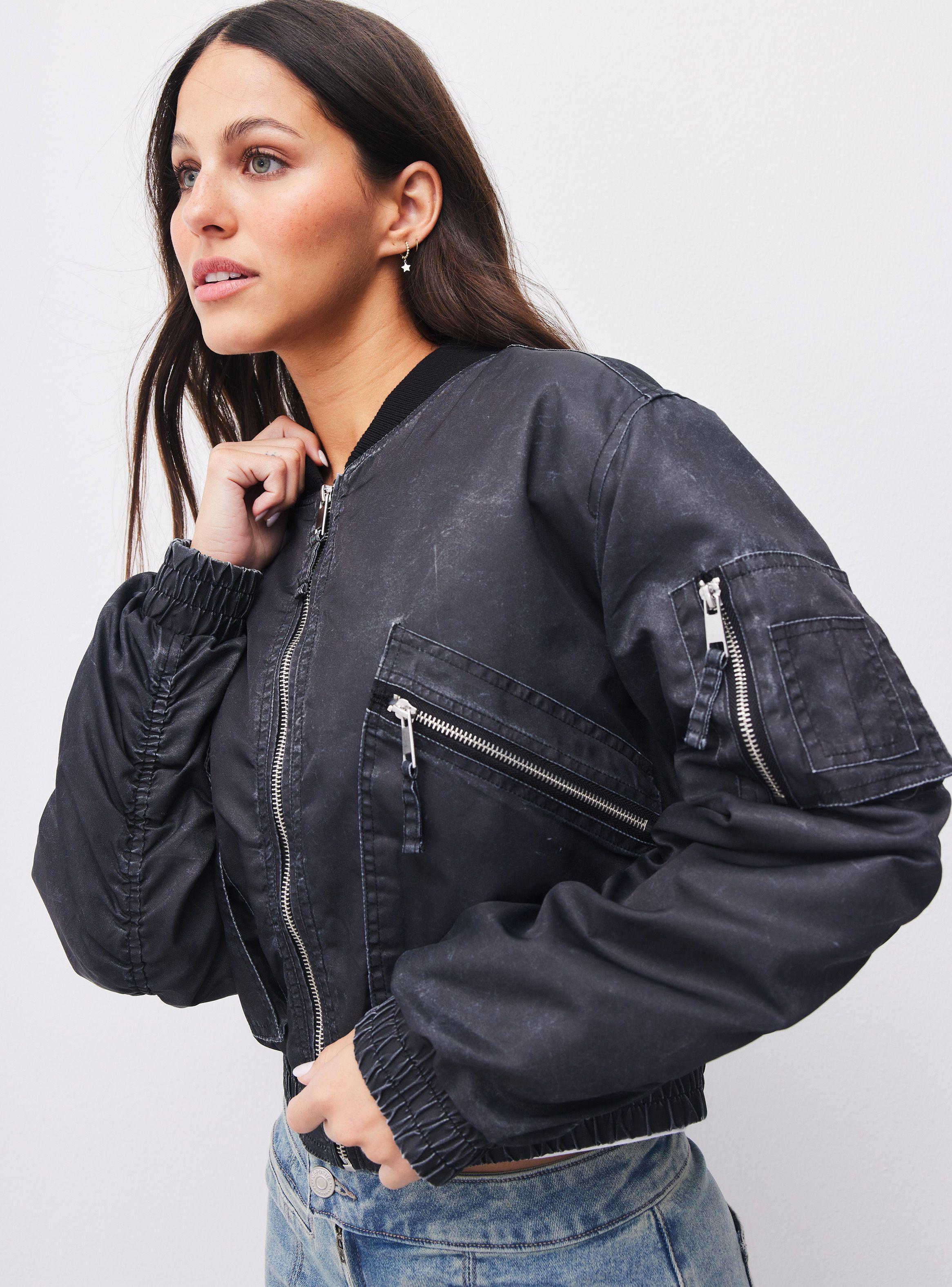 Chaqueta Bomber Look Lavado-2
