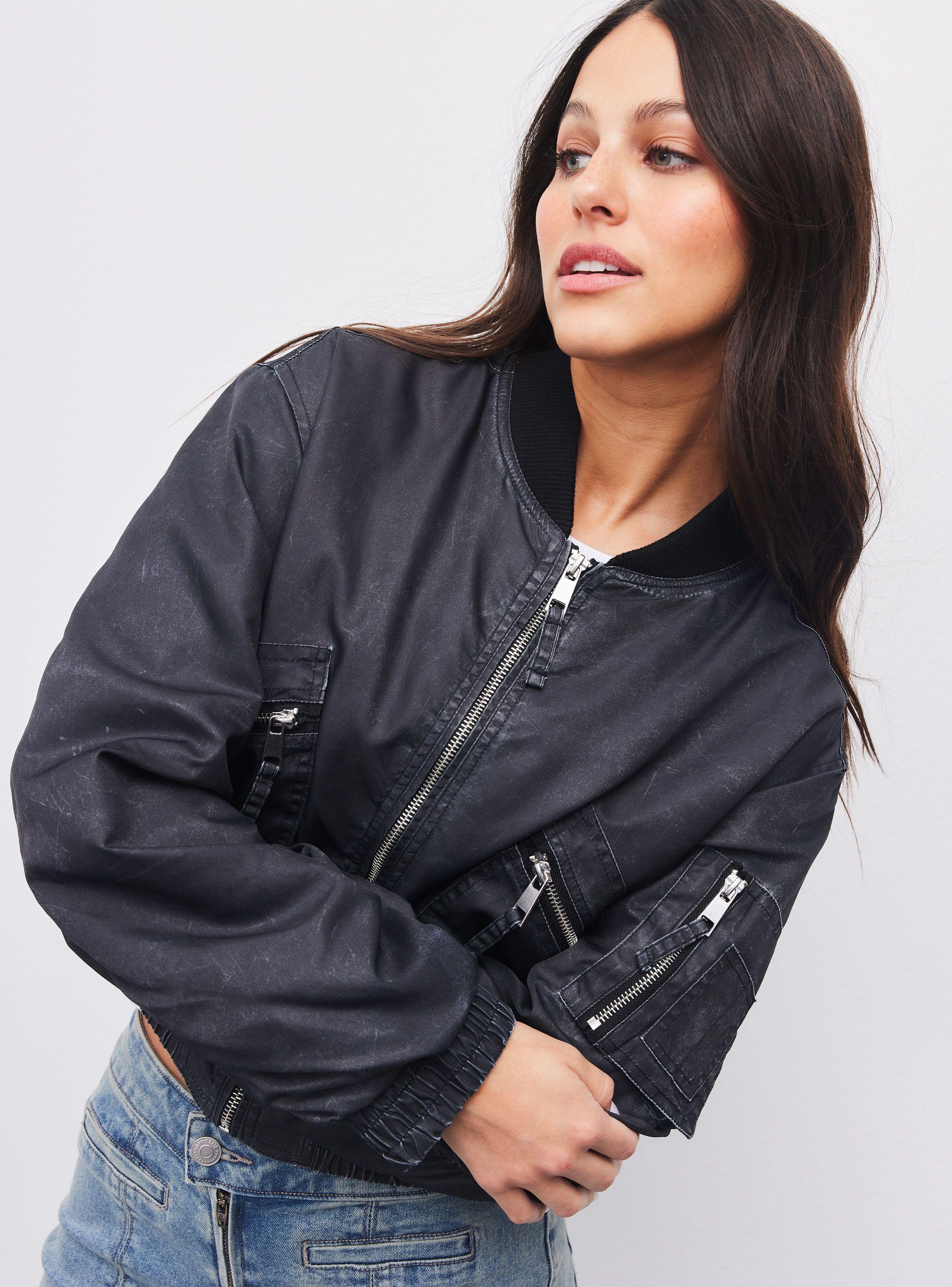Chaqueta Bomber Look Lavado-3