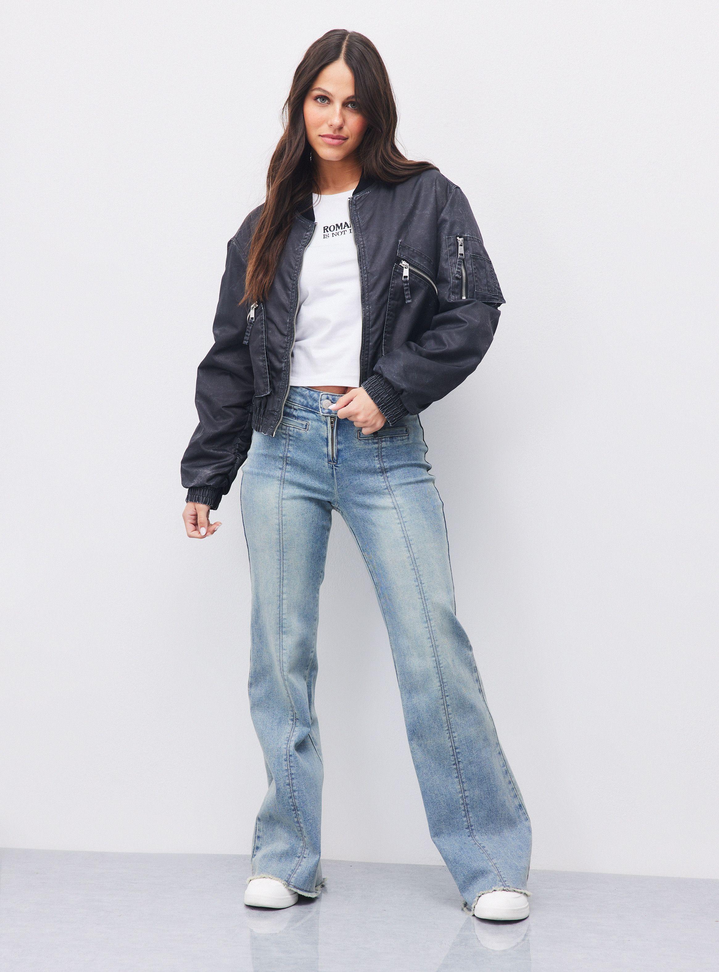 Chaqueta Bomber Look Lavado-4