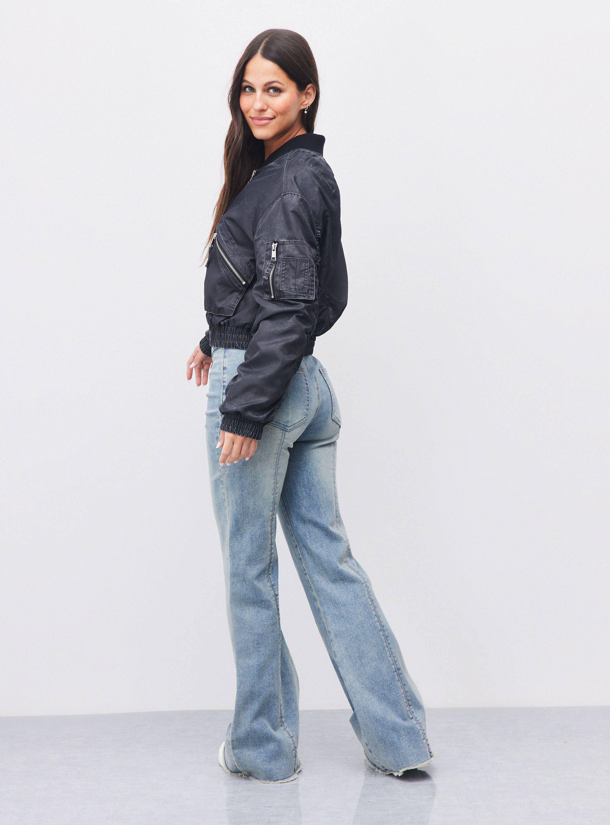 Chaqueta Bomber Look Lavado-5