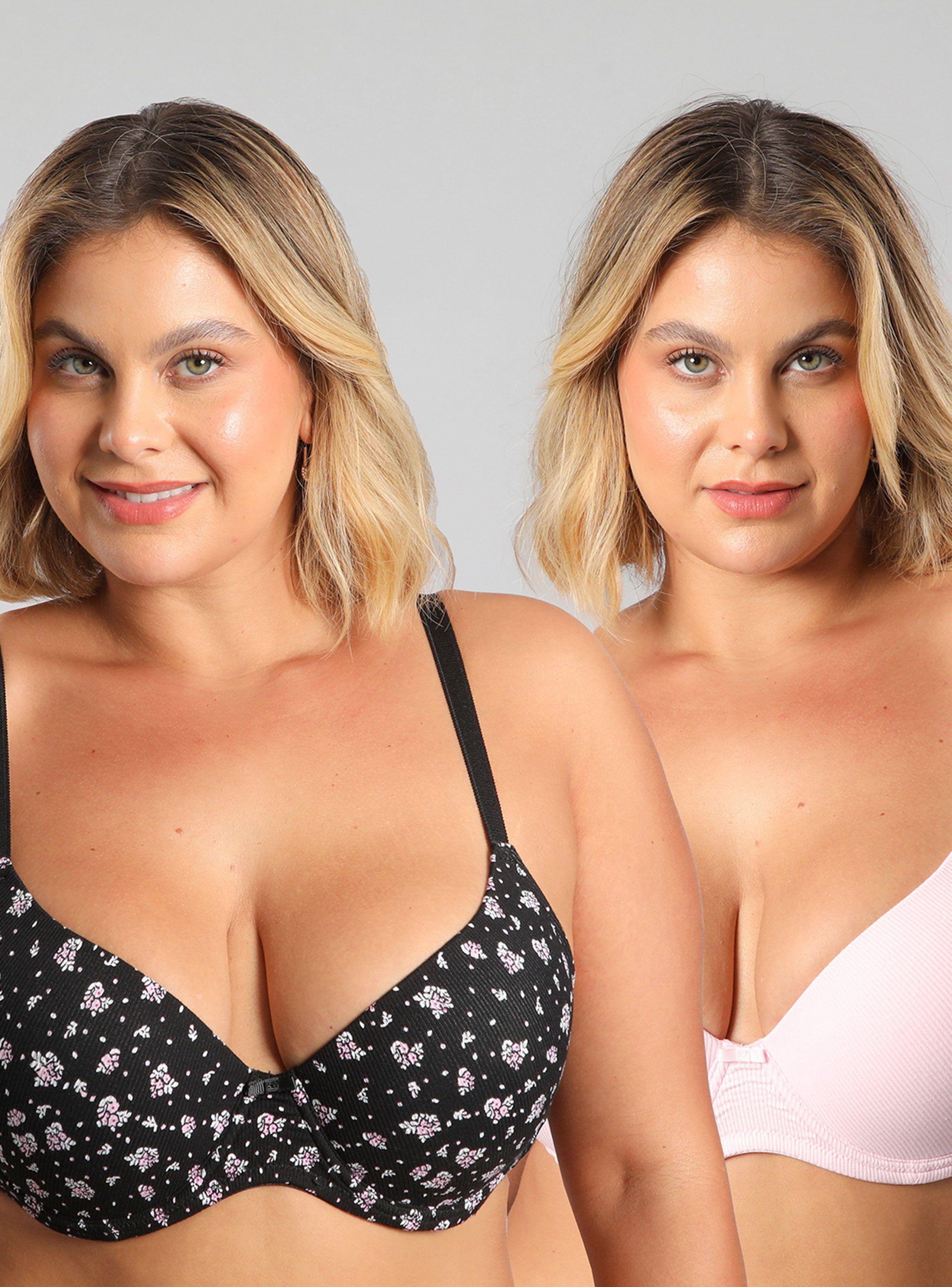 Pack 2 Sostén Perfect Cover Rib Print-0