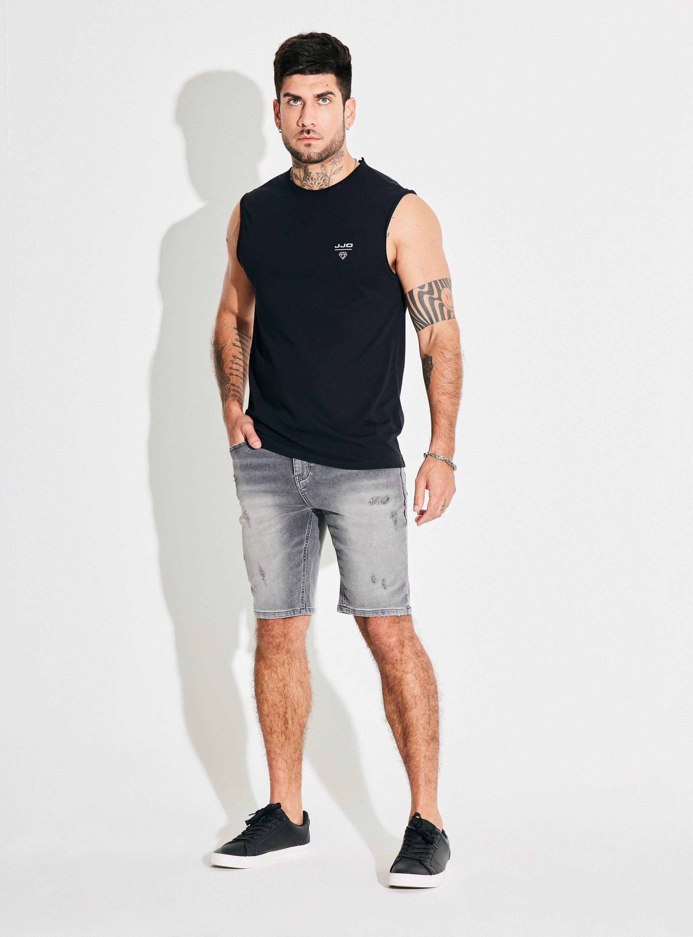 Bermuda Knit Denim Tono Medio-4