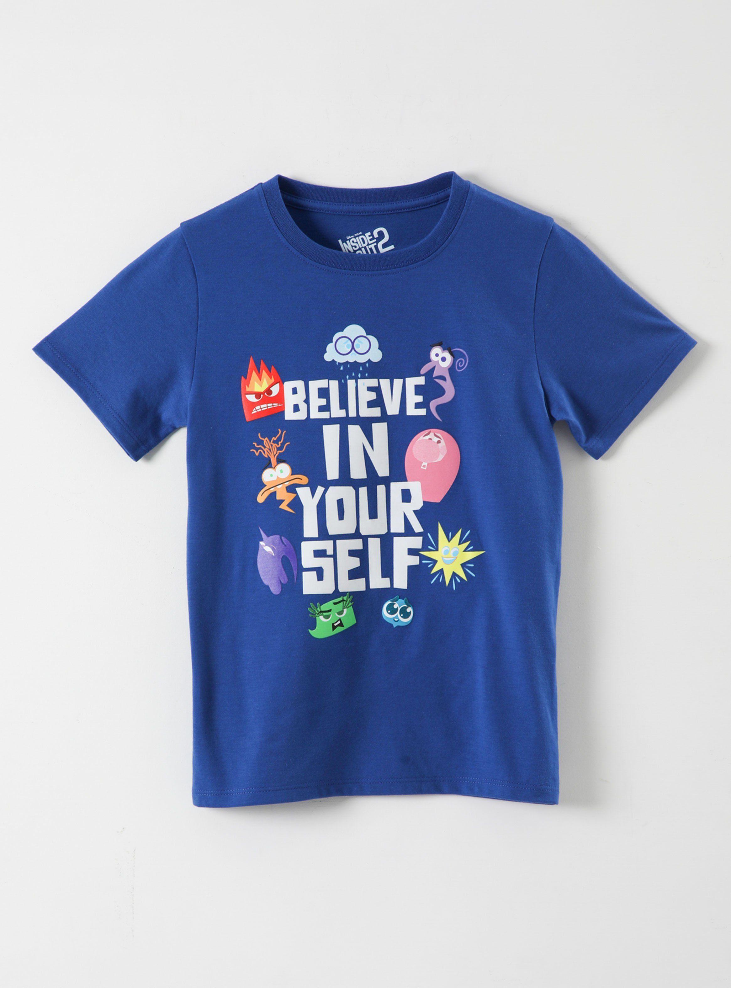 Polera Manga Corta Unisex Infantil Personajes Inside Out-0
