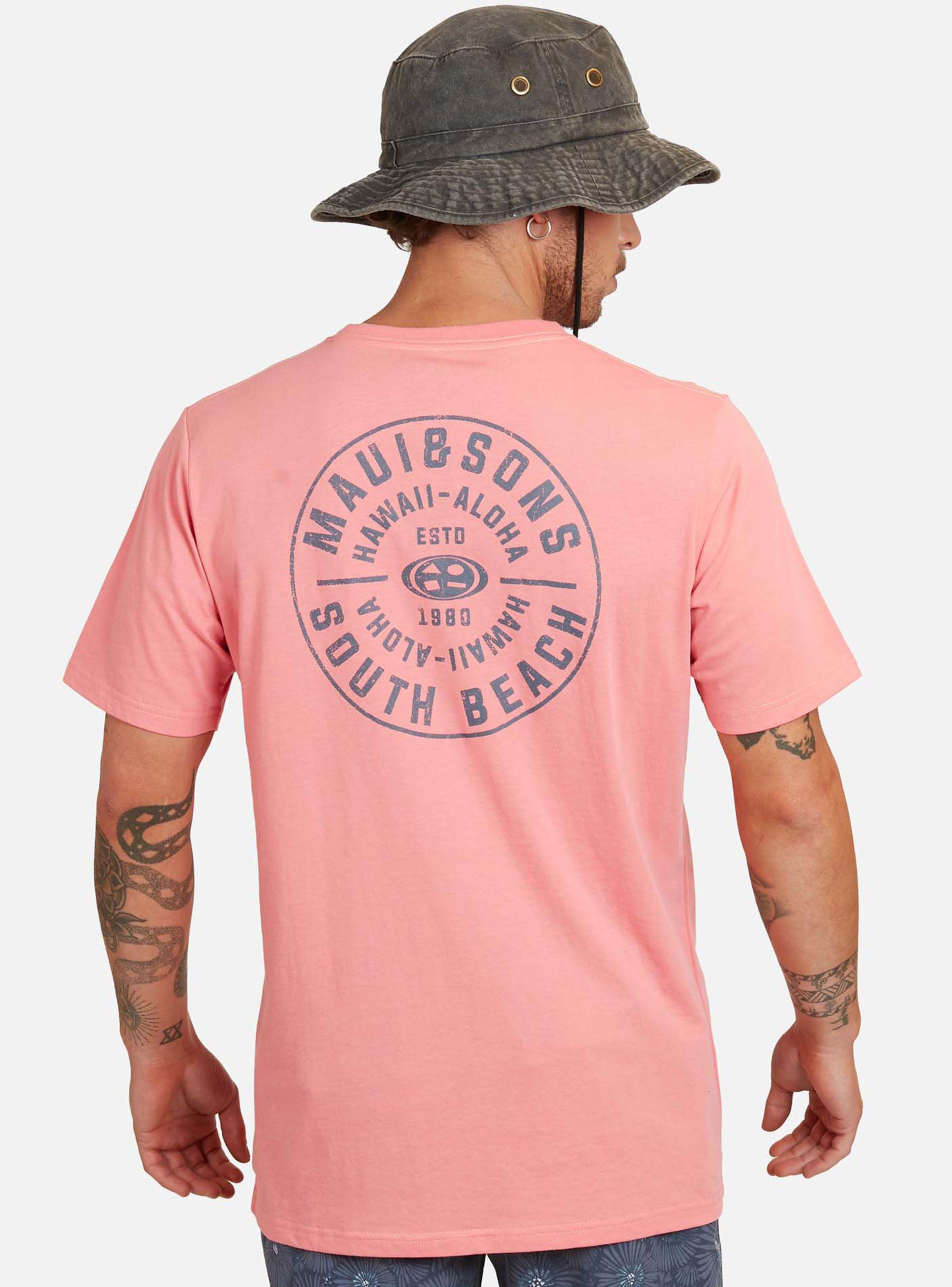 Polera MC Print Back Logo Aloha-1