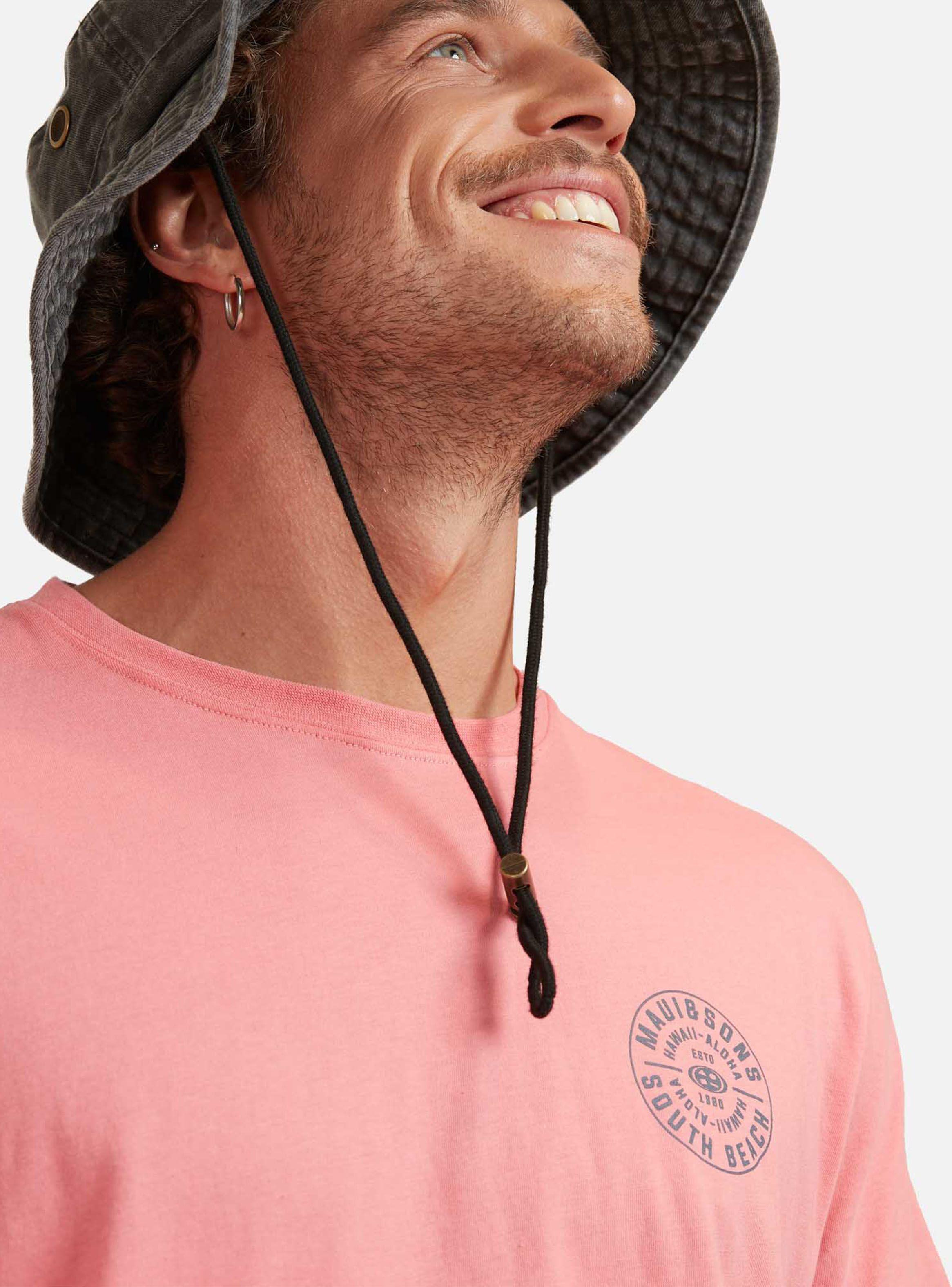Polera MC Print Back Logo Aloha-2