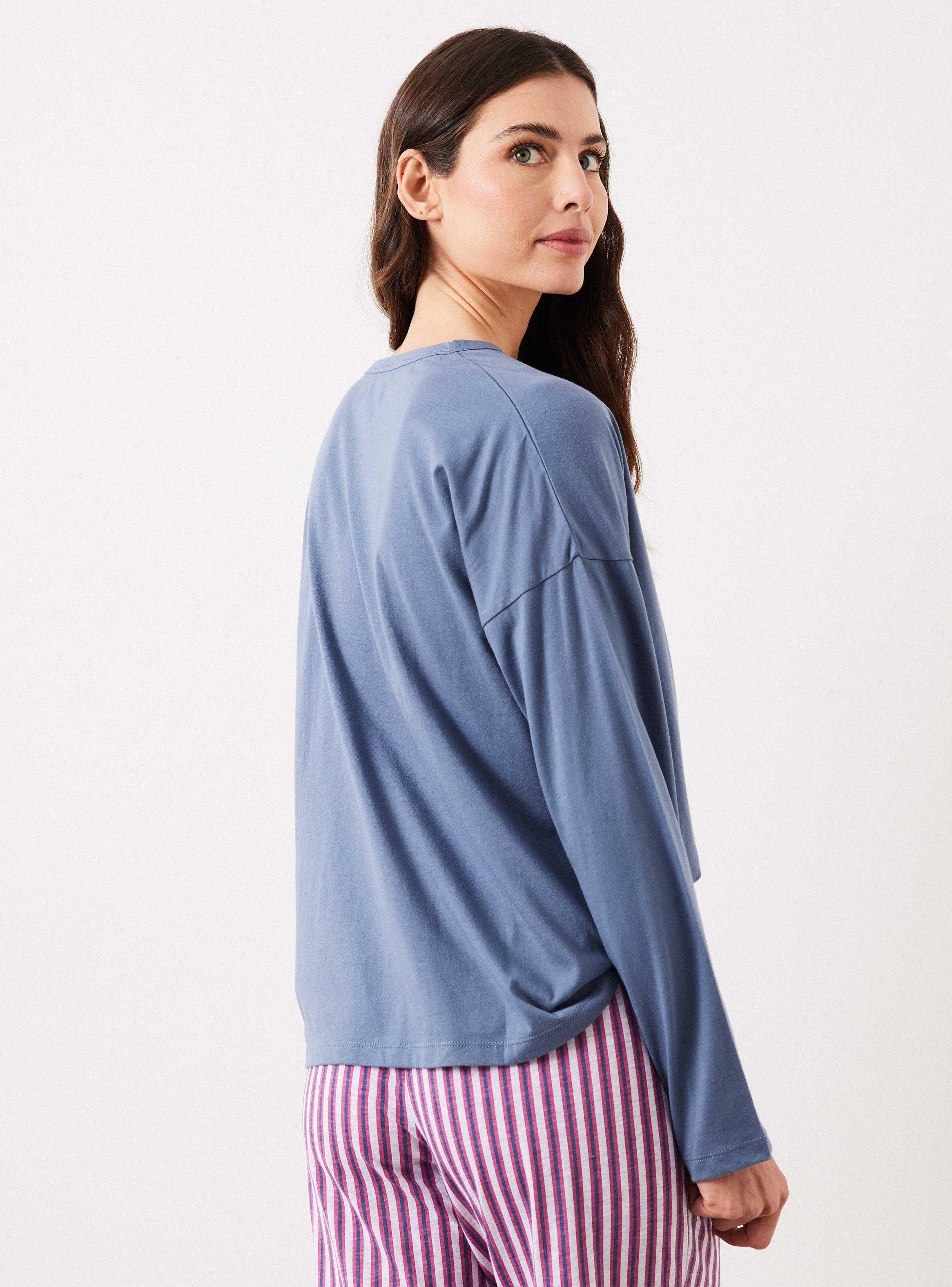 Polera Pijama Manga Larga con Botones Jersey Ármalo-1