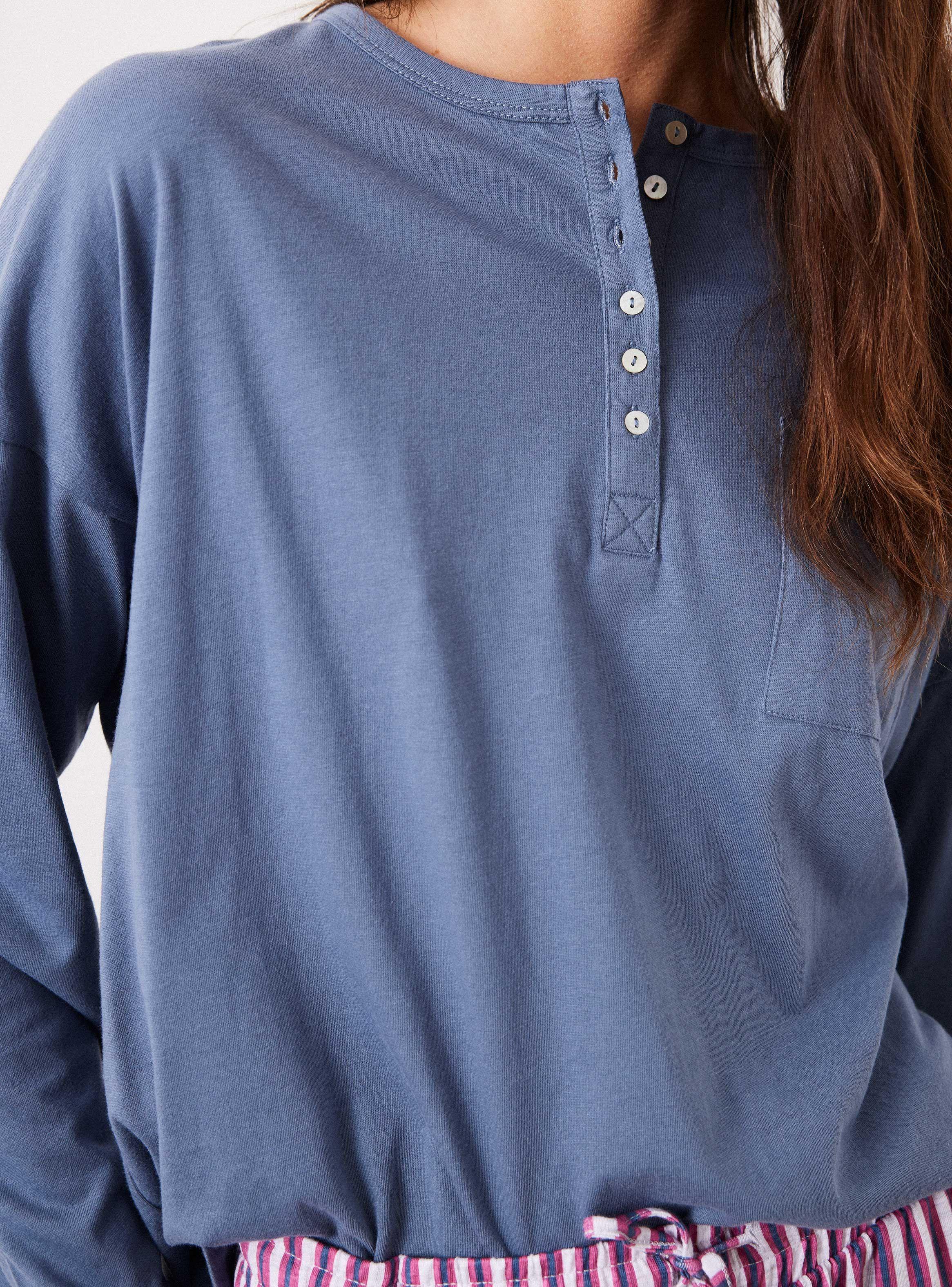 Polera Pijama Manga Larga con Botones Jersey Ármalo-3