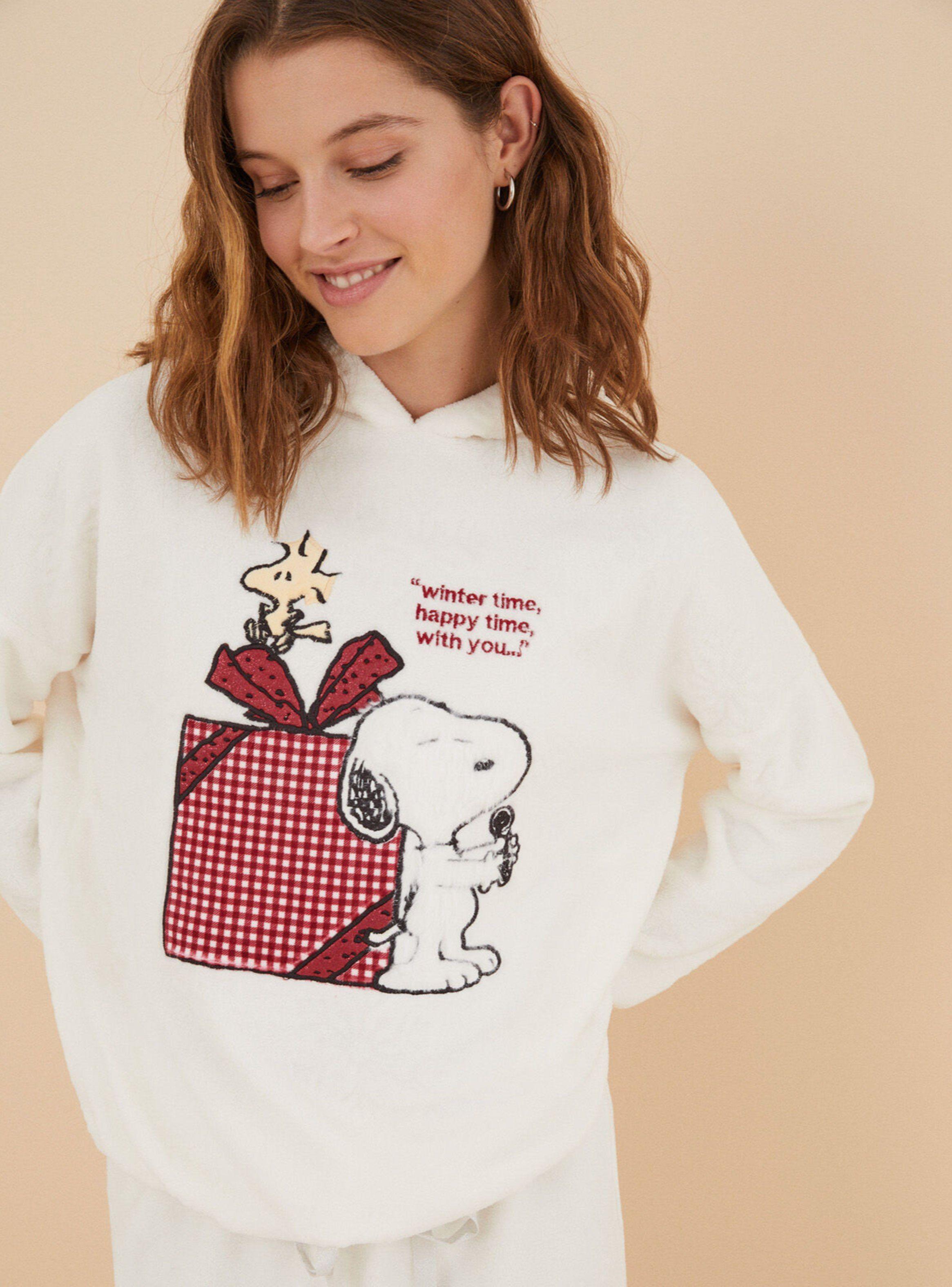 Pijama Polar Snoopy Print Estampado-2