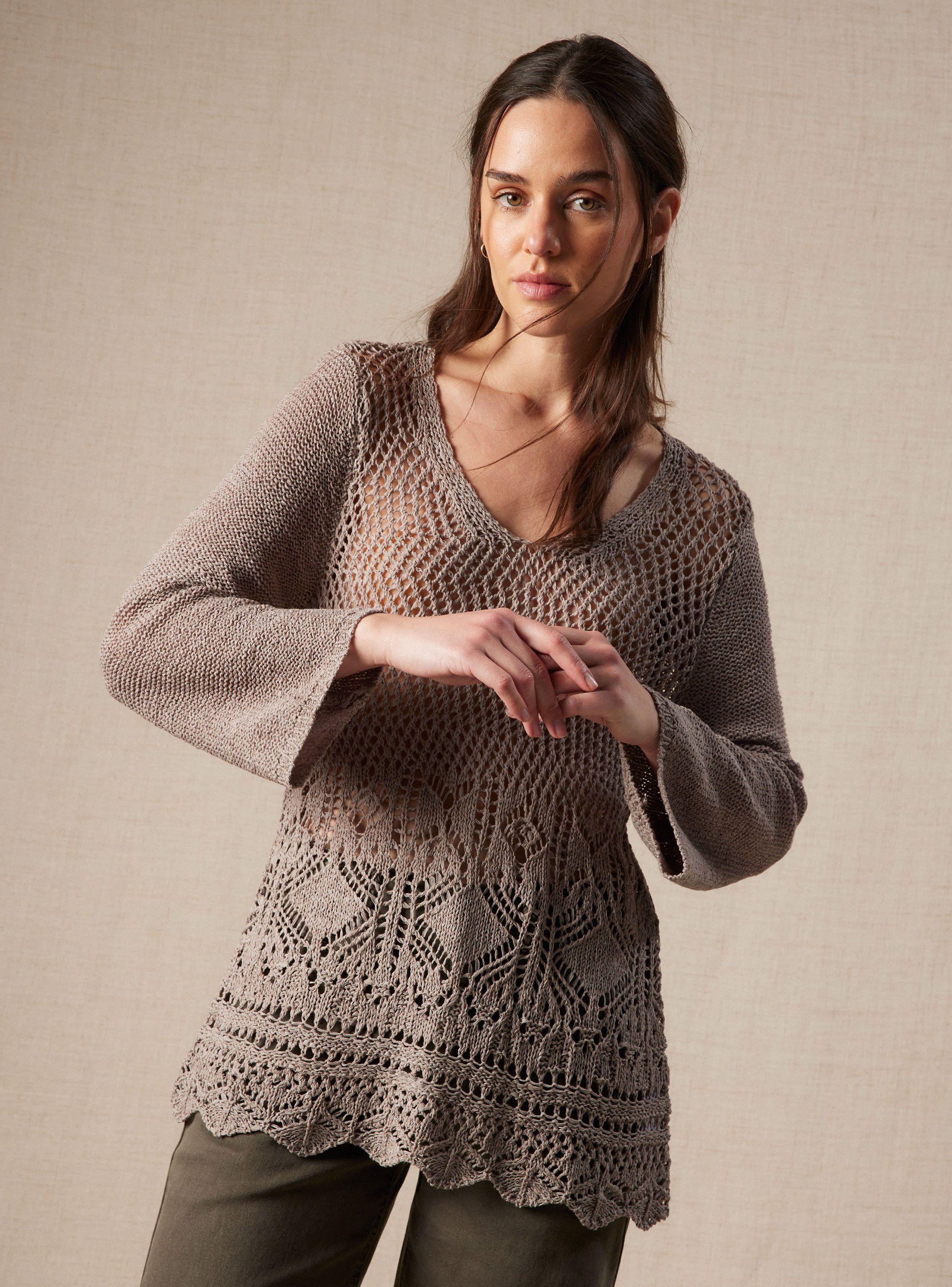 Sweater de Cinta con Diseño Frontal-0