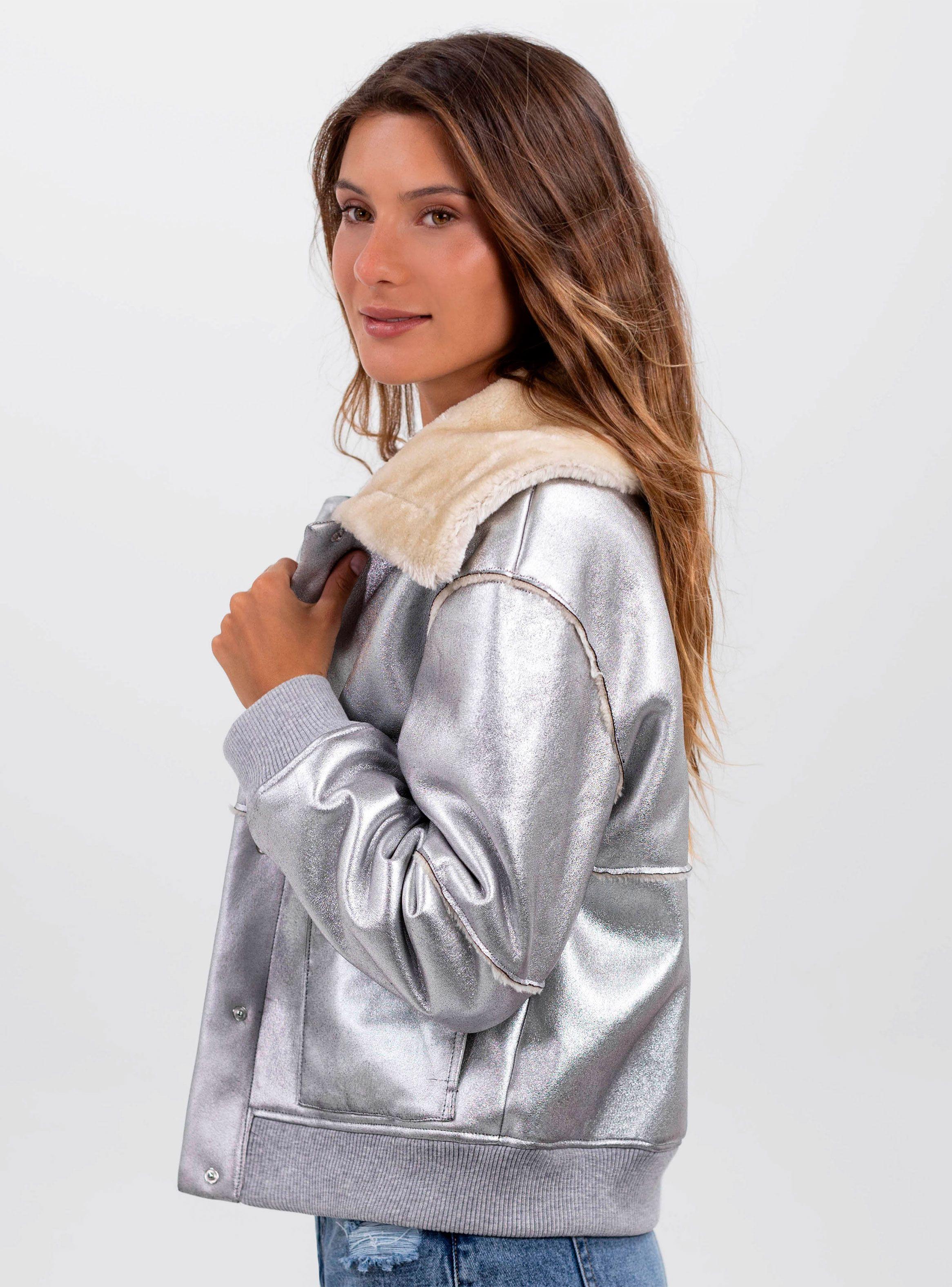 Chaqueta Sherpa Silver-2