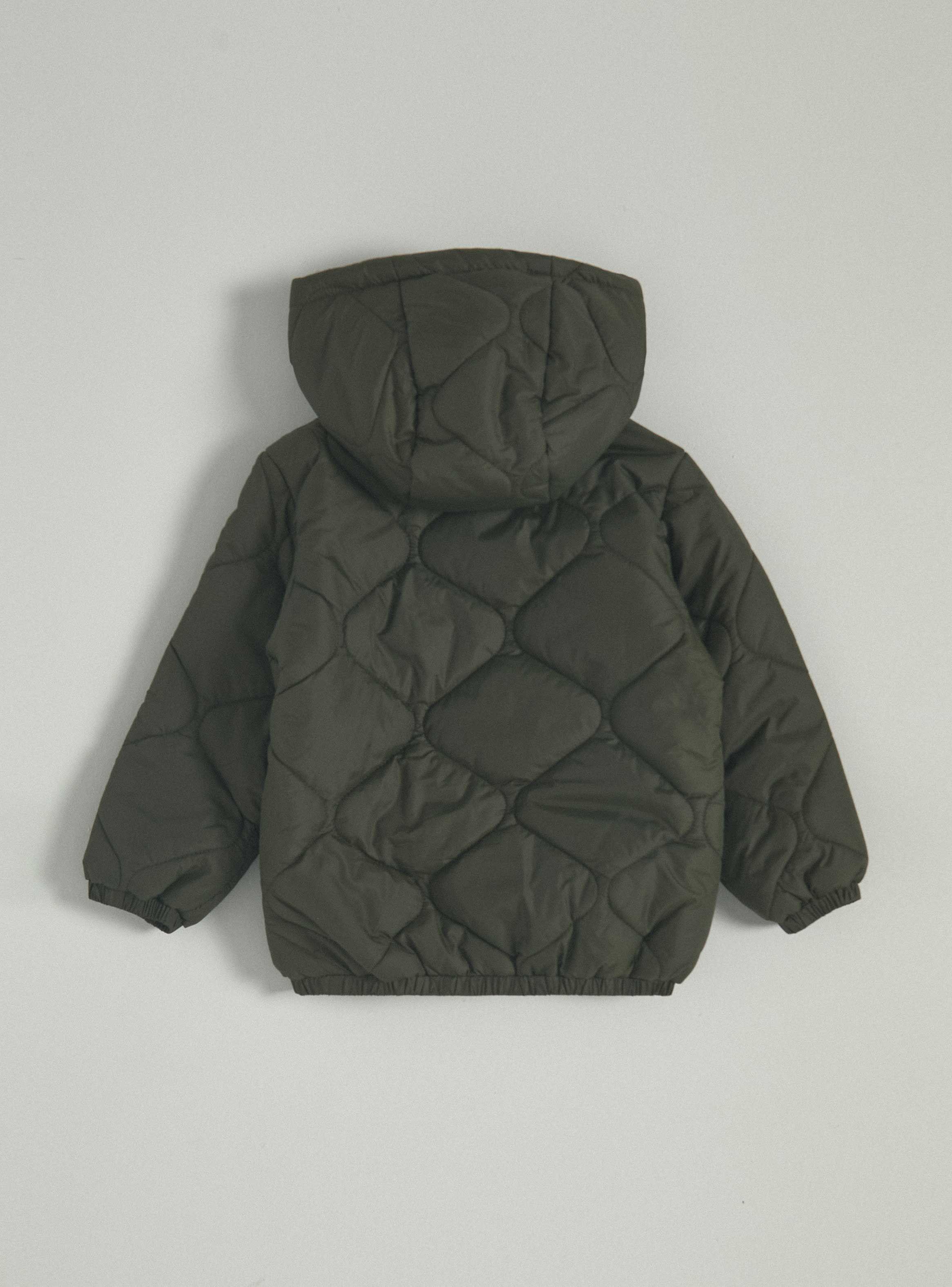 Parka Diseño Acolchado con Gorro-1
