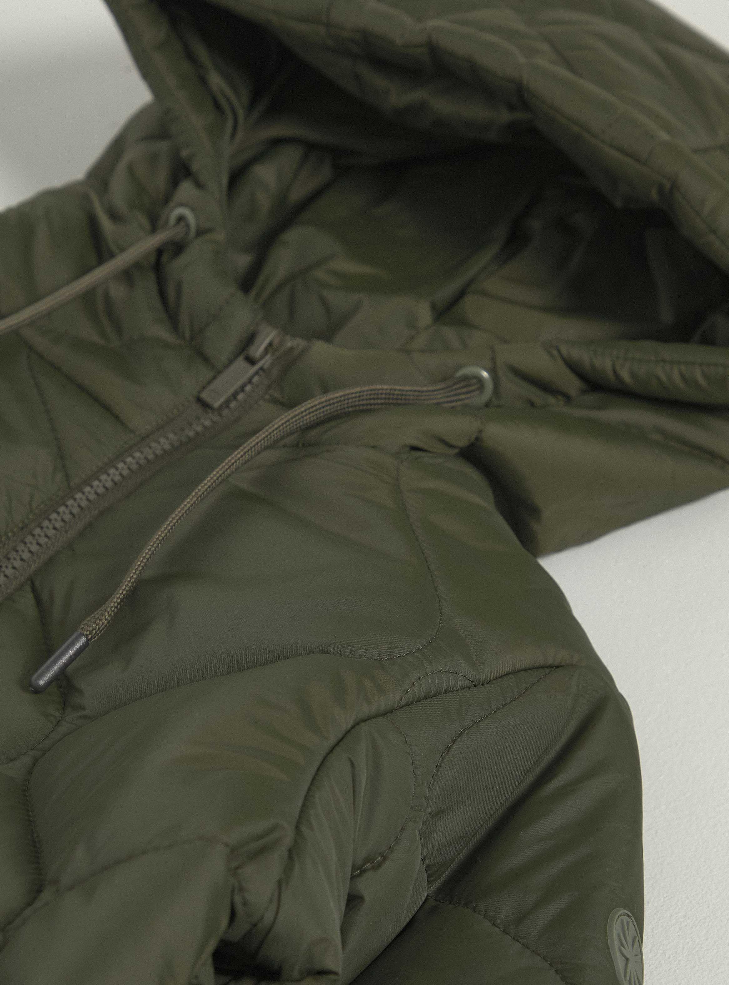 Parka Diseño Acolchado con Gorro-2