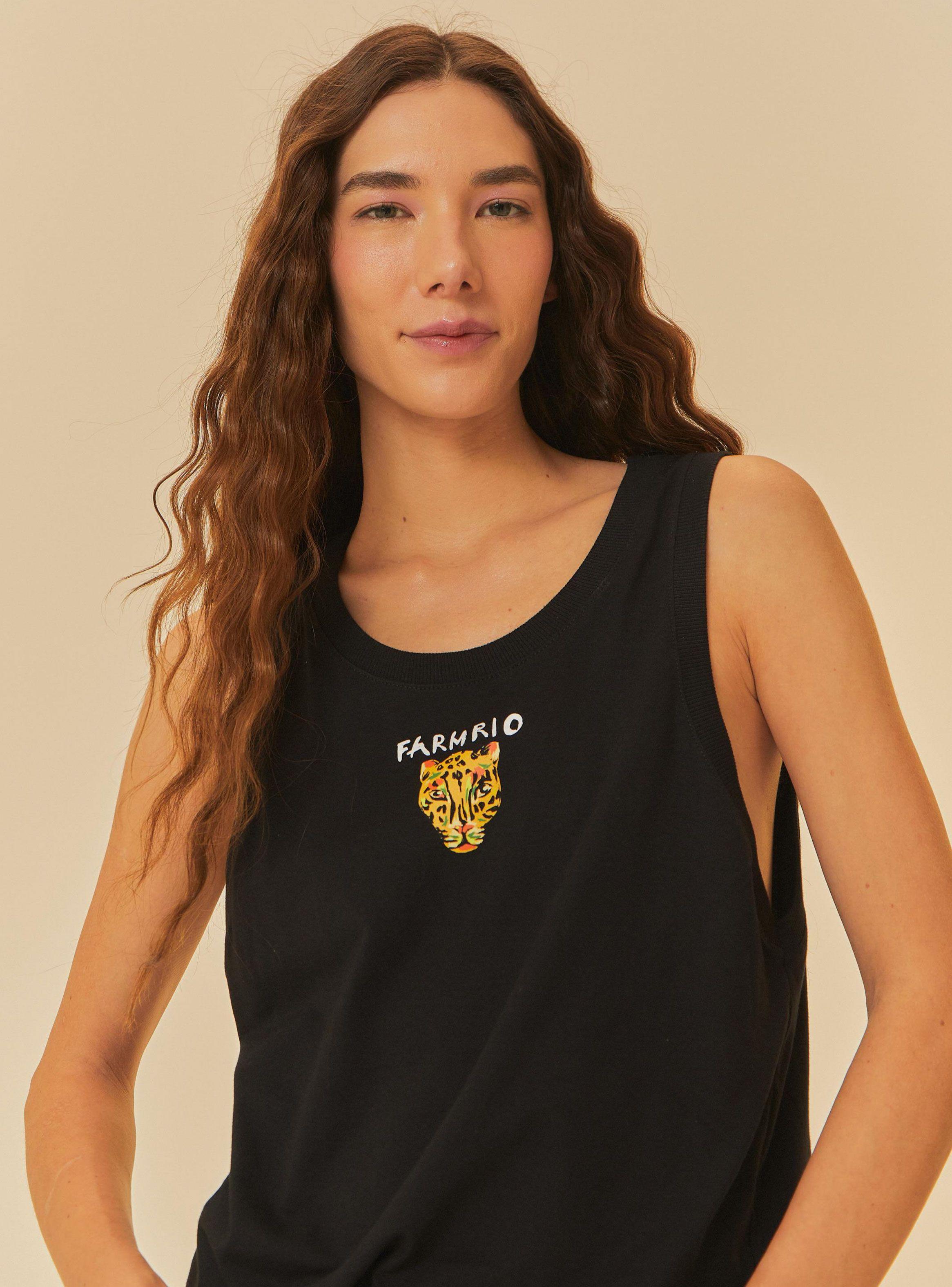Polera sin Mangas Estampado Dibujo-0