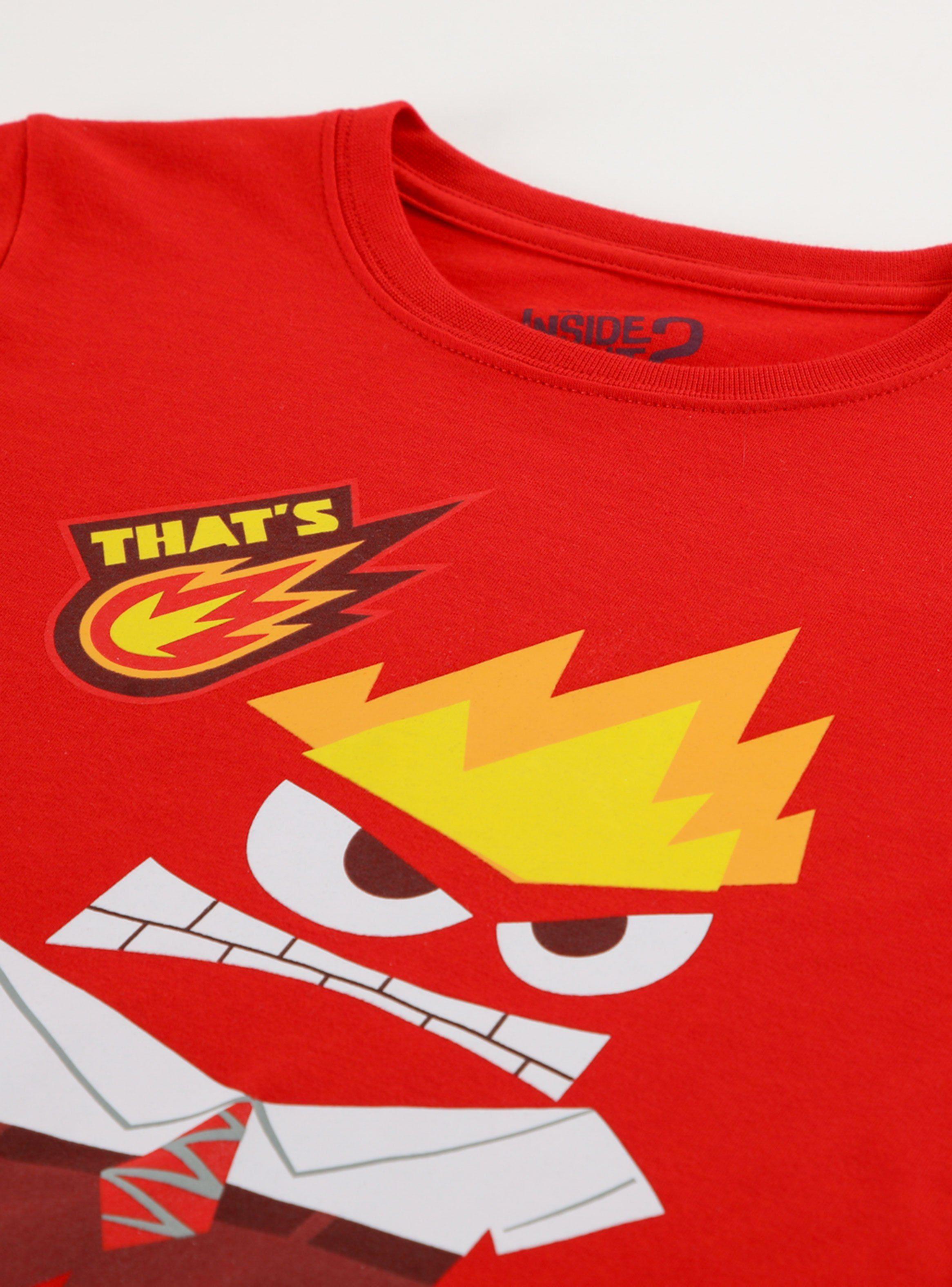 Polera Manga Corta Unisex Infantil Anger Inside Out-2