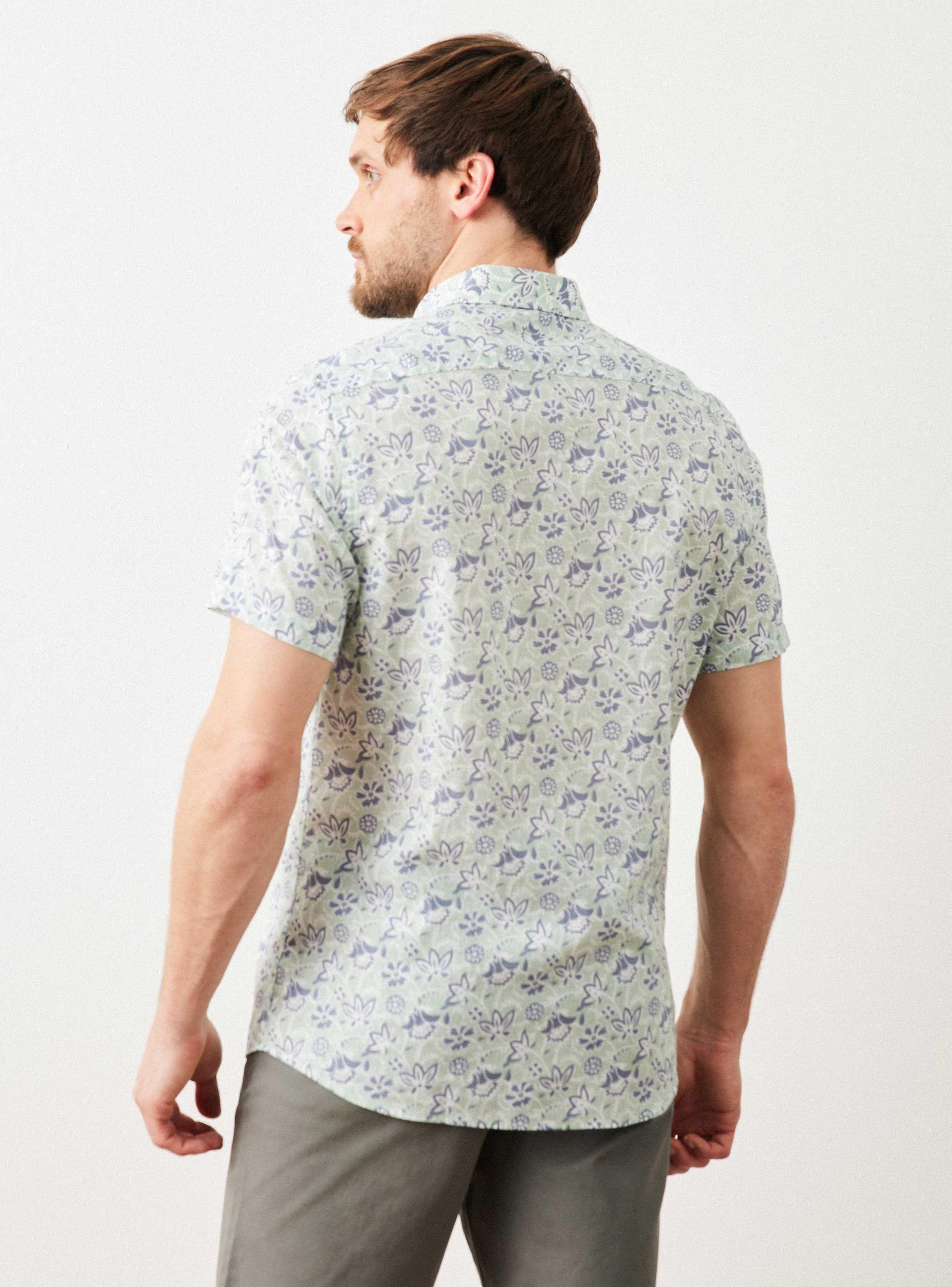 Camisa Manga Corta Floreada-1