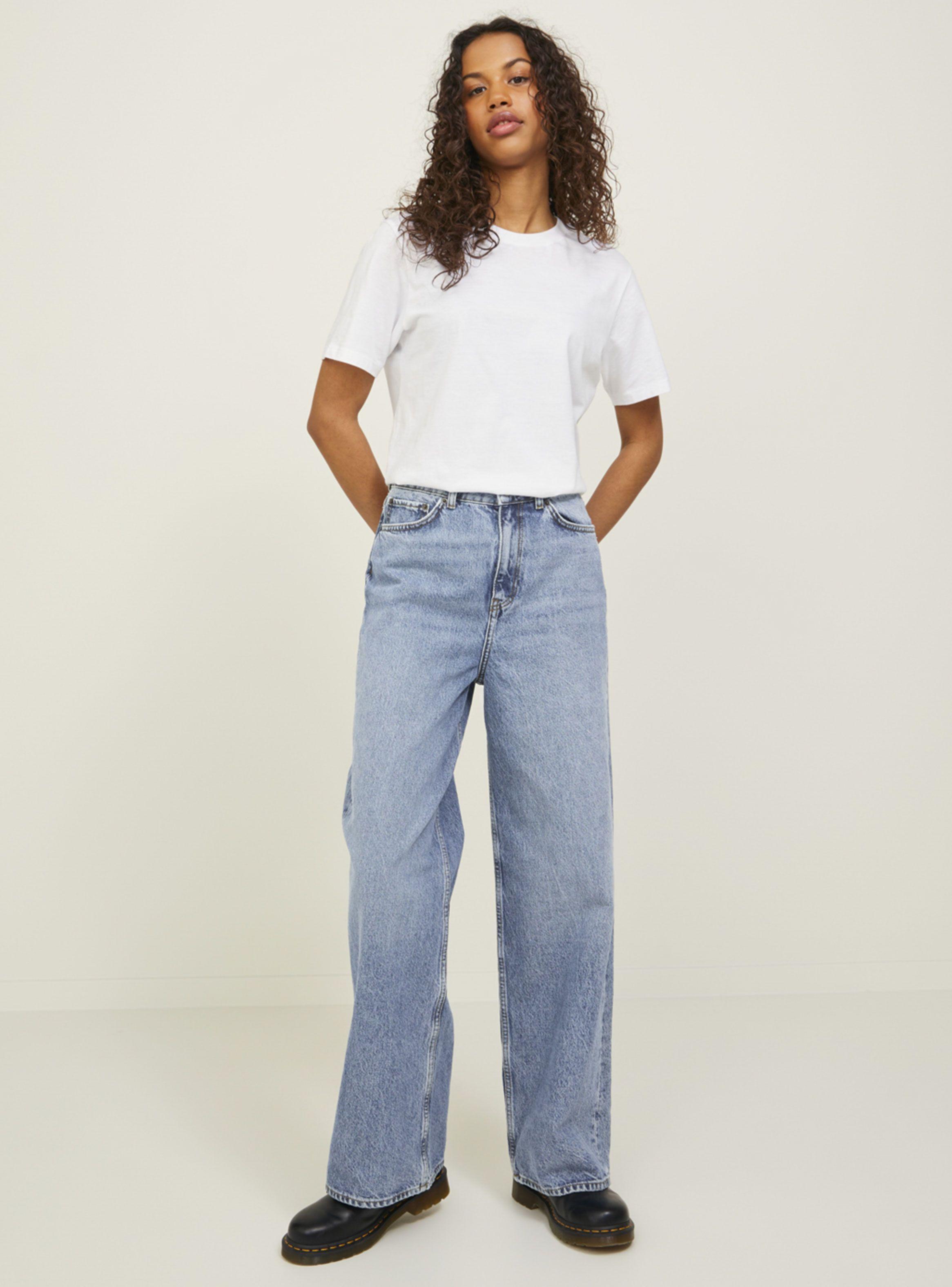 Jeans Wide Tiro Alto y Liso-3