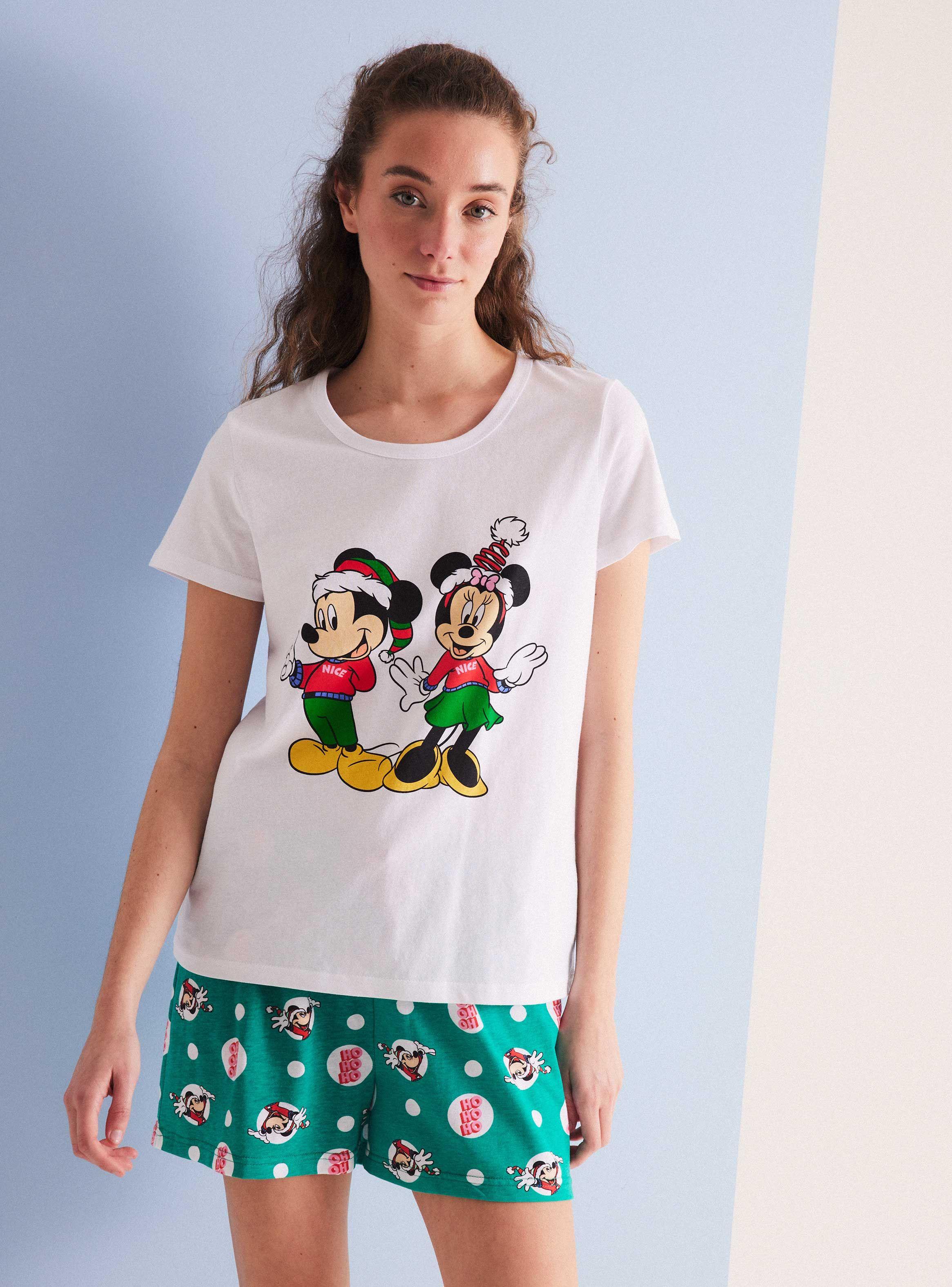 Pijama Disney Navidad Minnie y Mickey Estampado en Caja-0