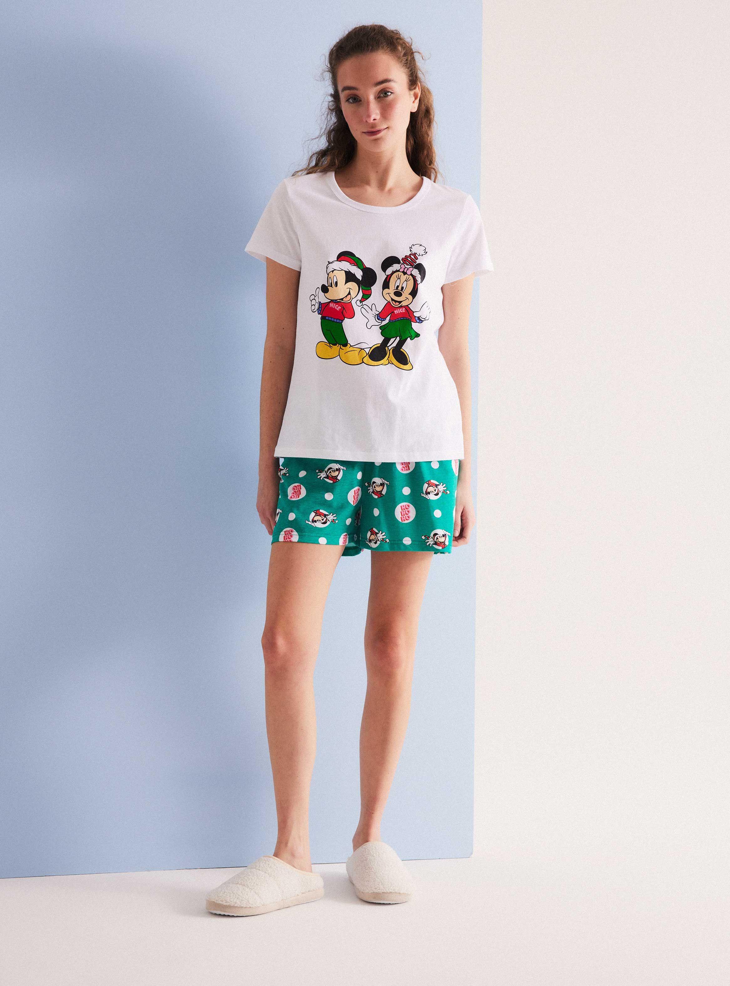 Pijama Disney Navidad Minnie y Mickey Estampado en Caja-4