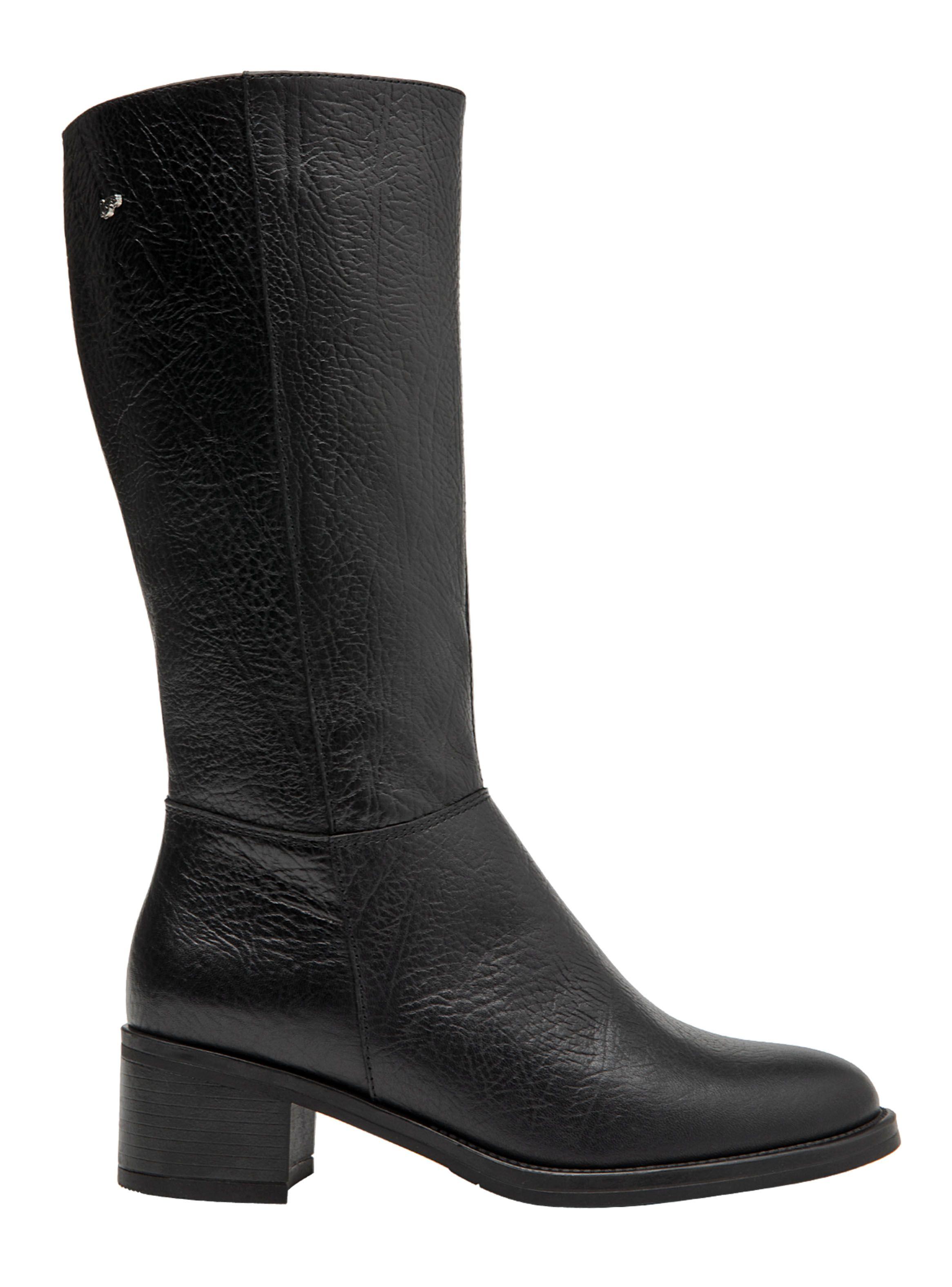 Bota Cuero Texturizada L023 Mujer-0