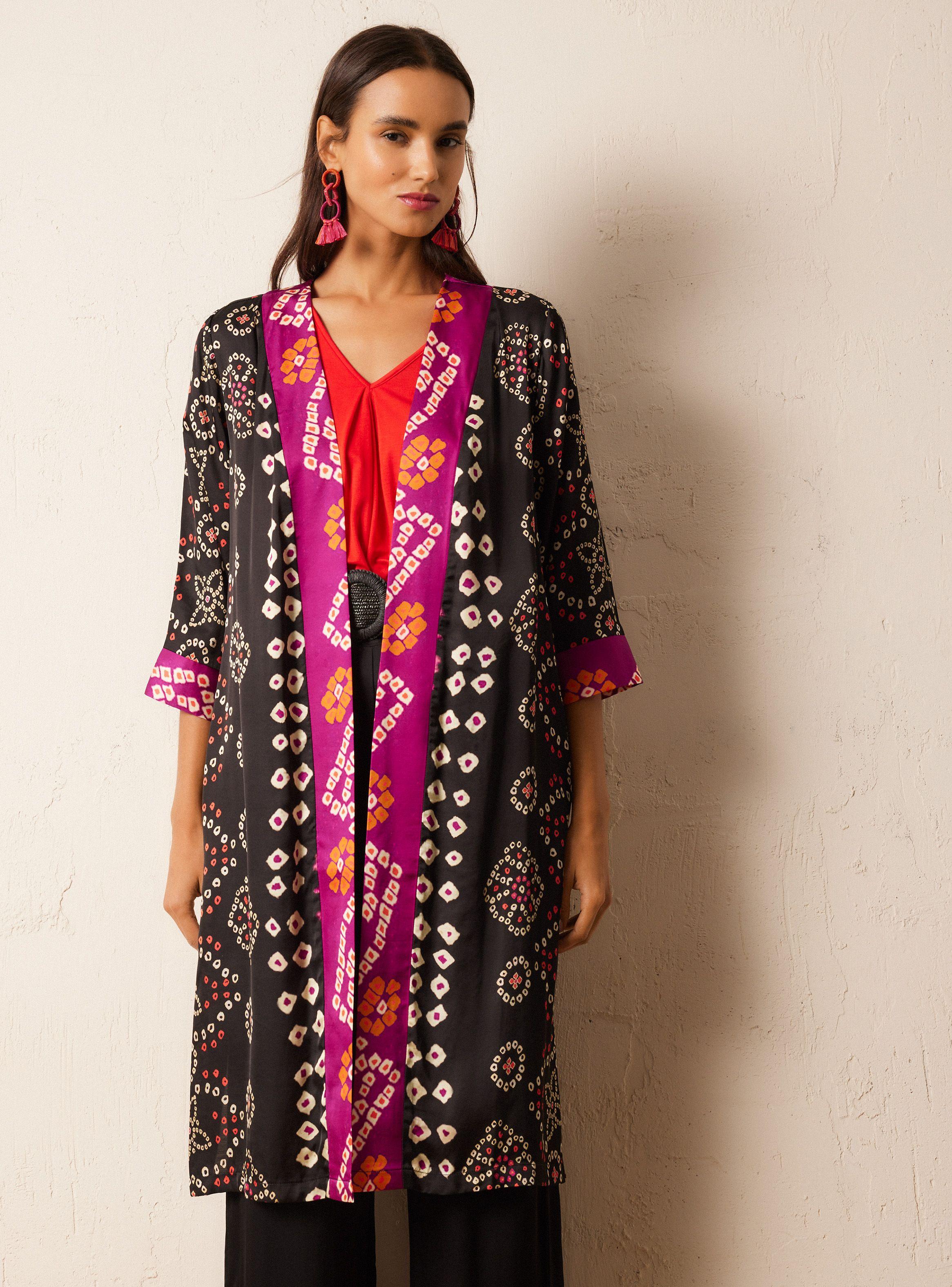 Blusa Tipo Kimono India-0
