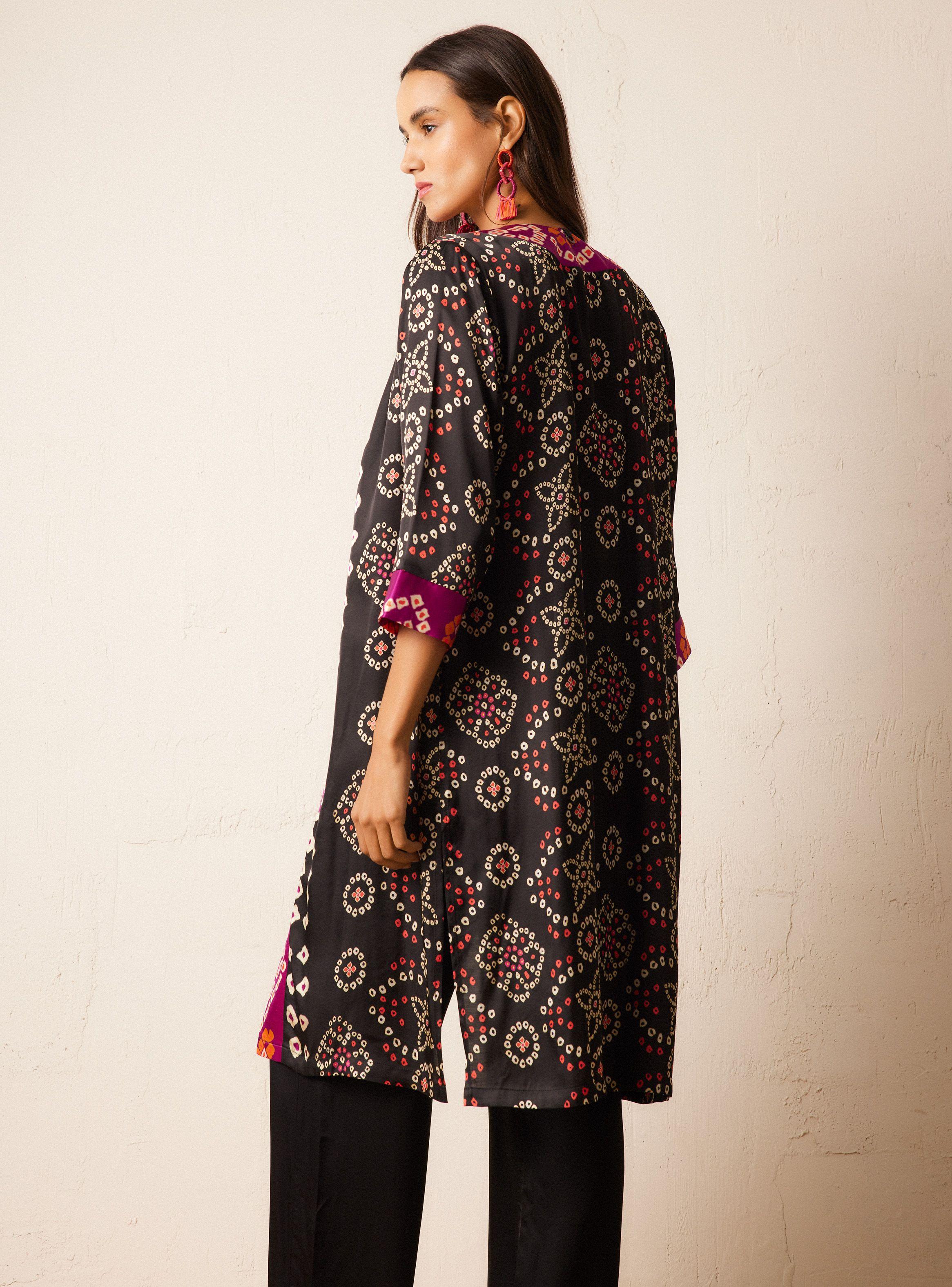 Blusa Tipo Kimono India-1