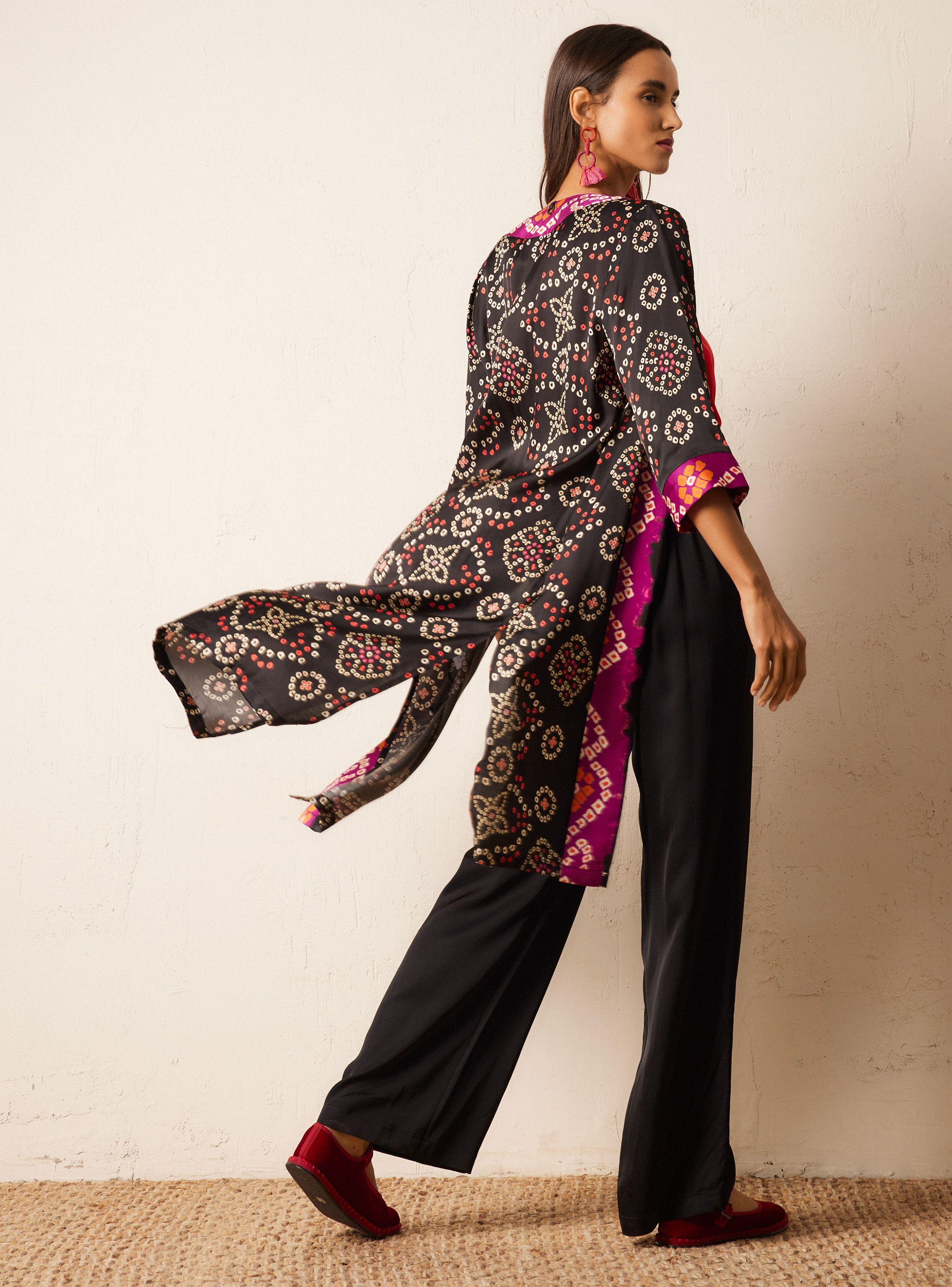 Blusa Tipo Kimono India-5