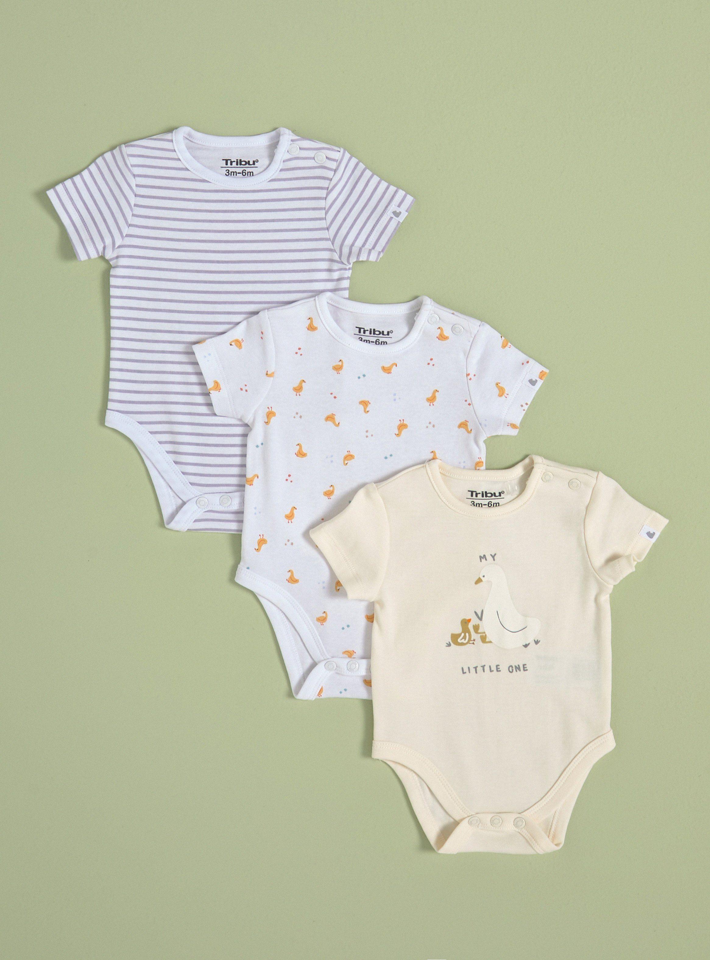 Conjunto de 3 Bodies Manga Corta-0