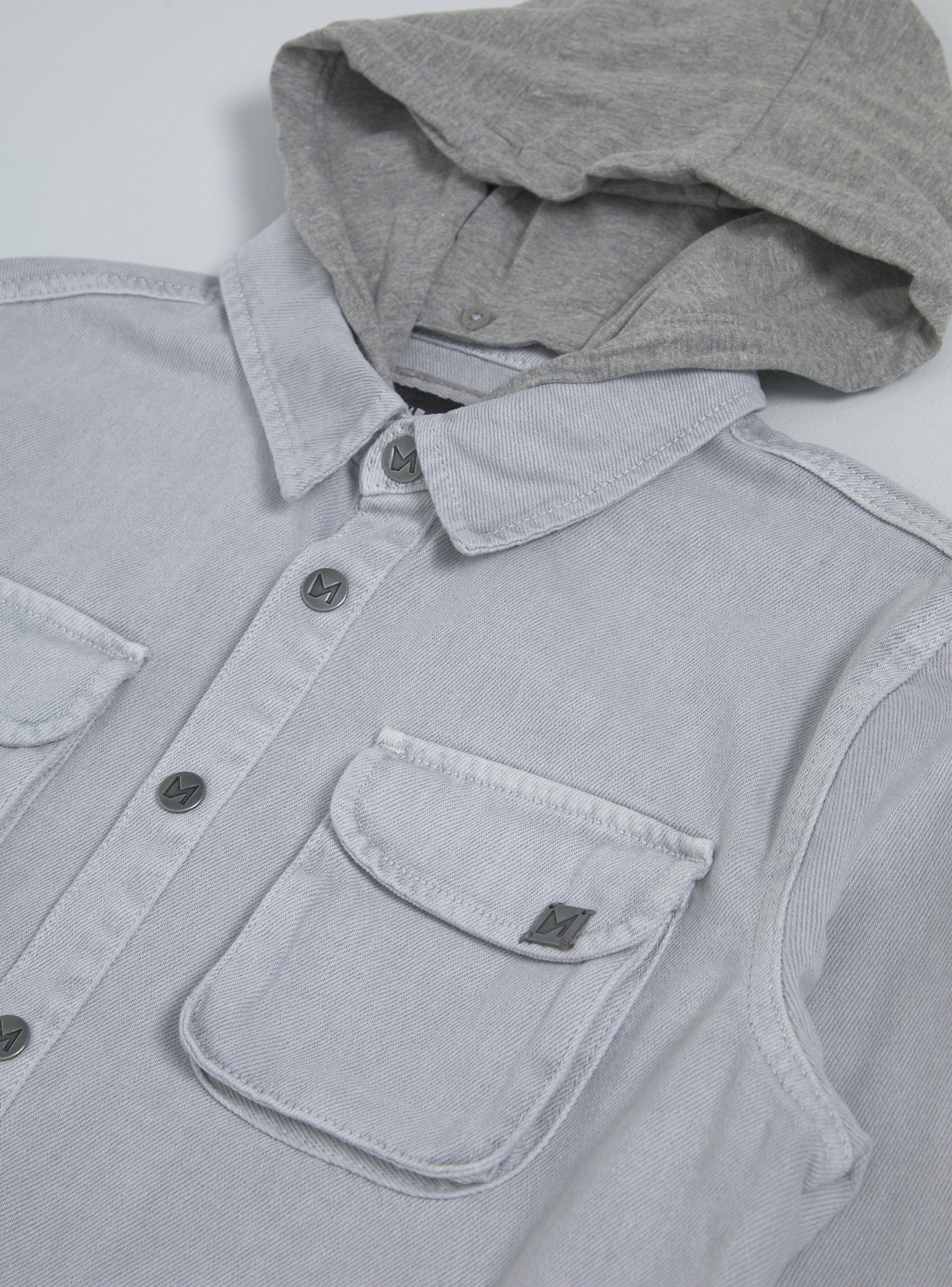 Camisa de Twill con Capucha-4