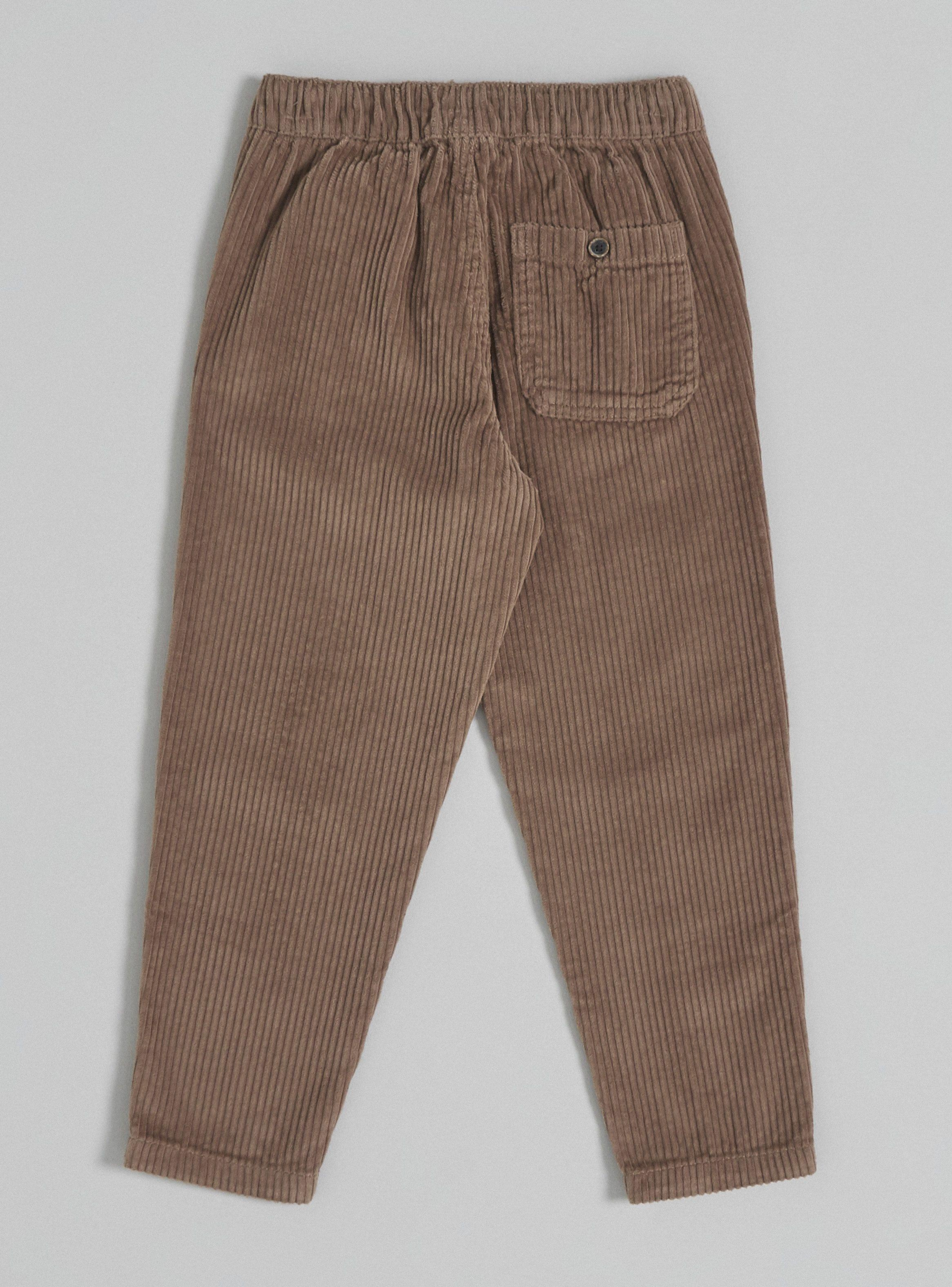 Pantalón Cotelé Tres Bolsillos Con Cordón-3