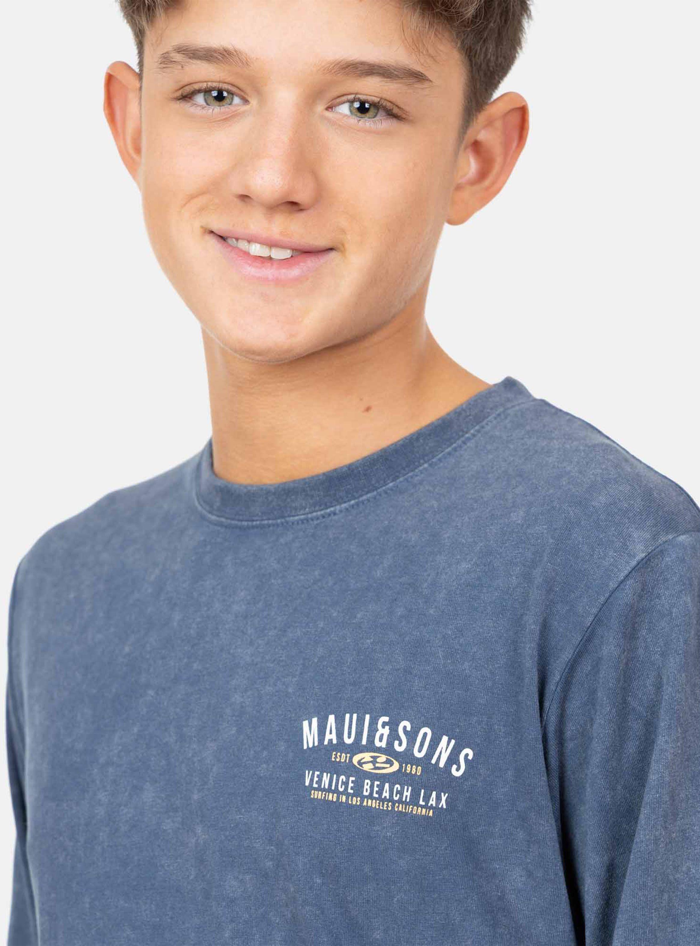 Polera ML Liso Denim-2