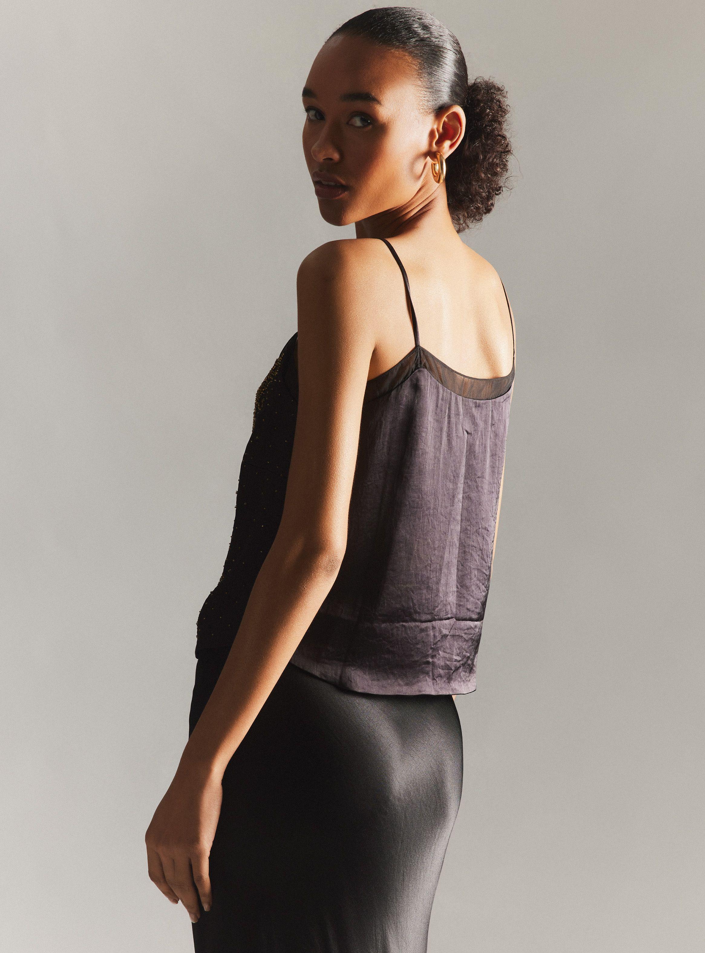 Blusa Bordada a Mano con Lazo Hecha en India-1