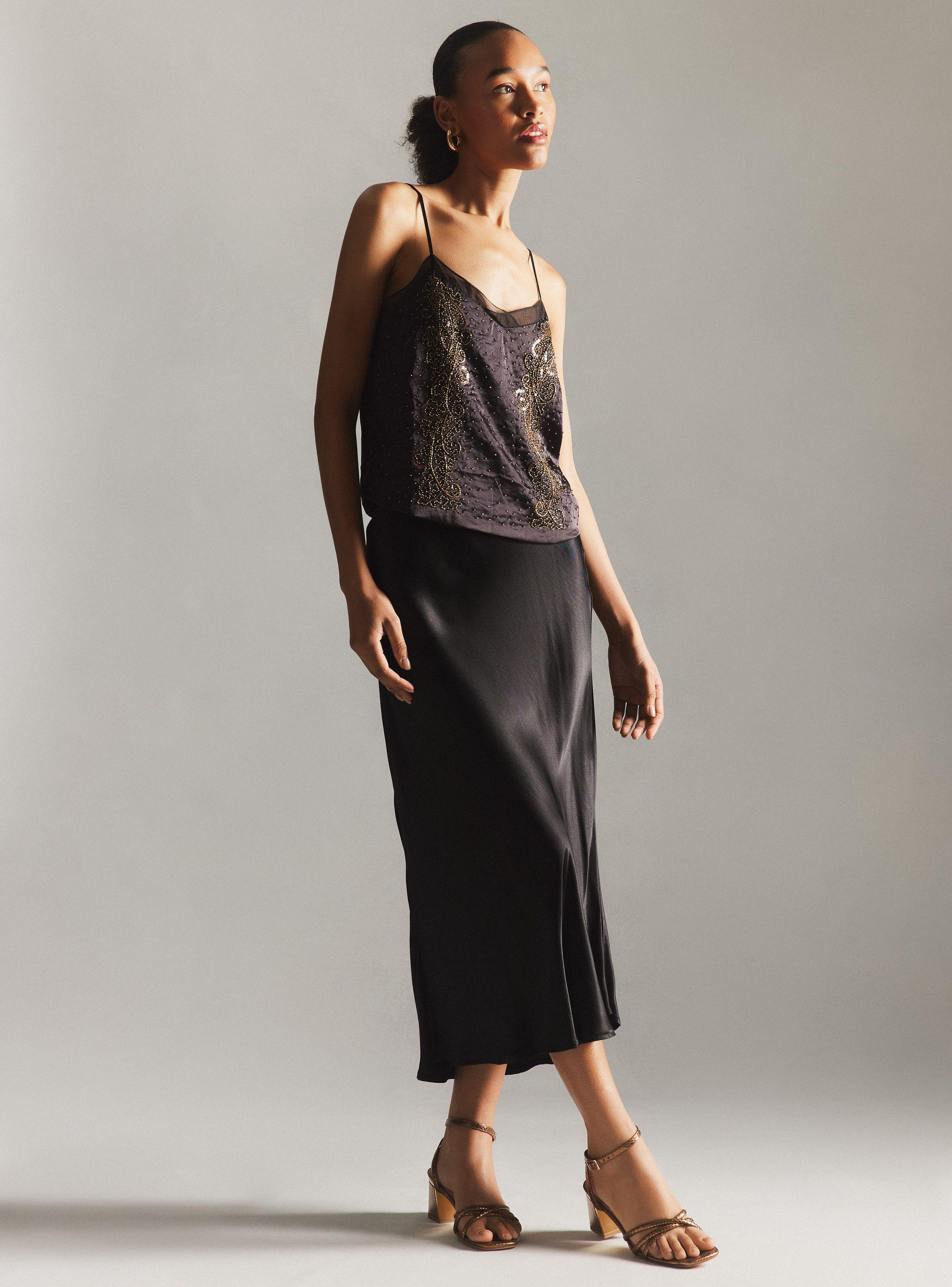 Blusa Bordada a Mano con Lazo Hecha en India-4