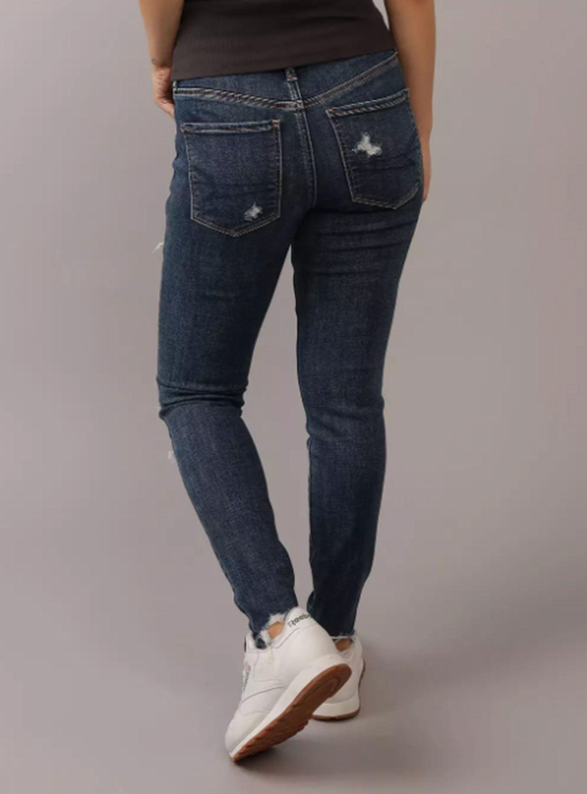 Jeans Ae NeT Level Jegging Curvy Tiro Alto con Rasgados-1