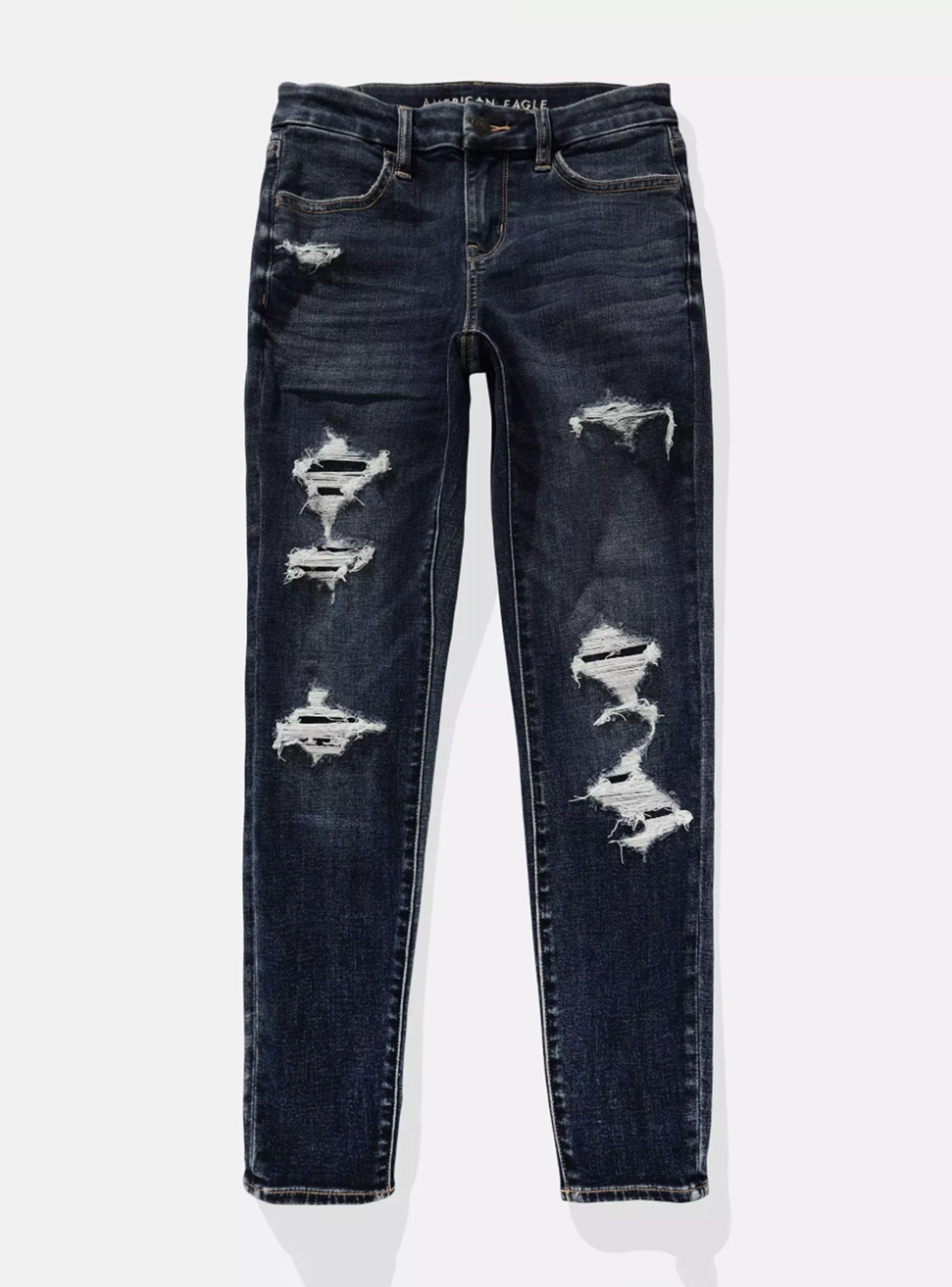 Jeans Ae NeT Level Jegging Curvy Tiro Alto con Rasgados-3
