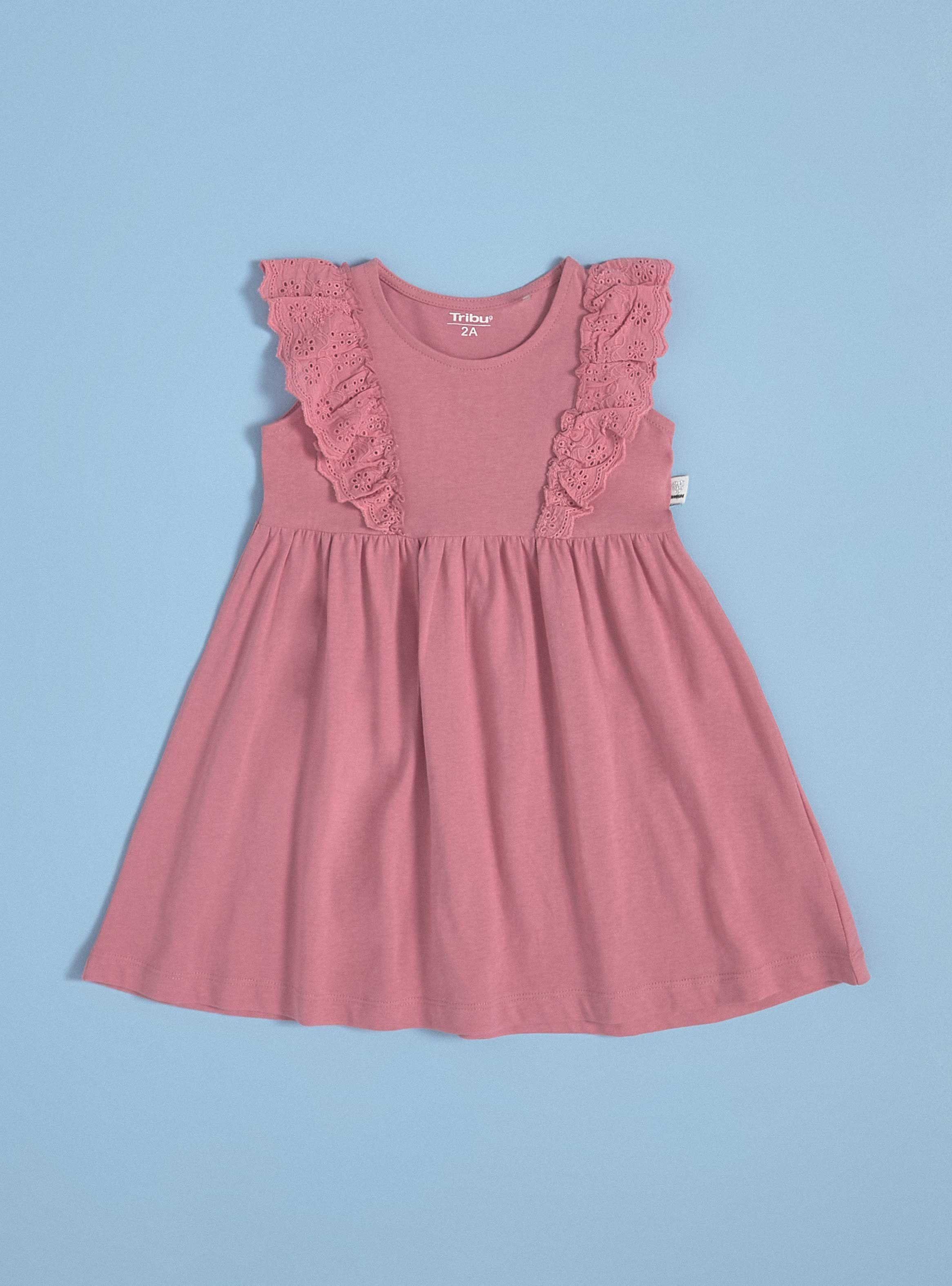 Vestido con Mangas de Broderie-0