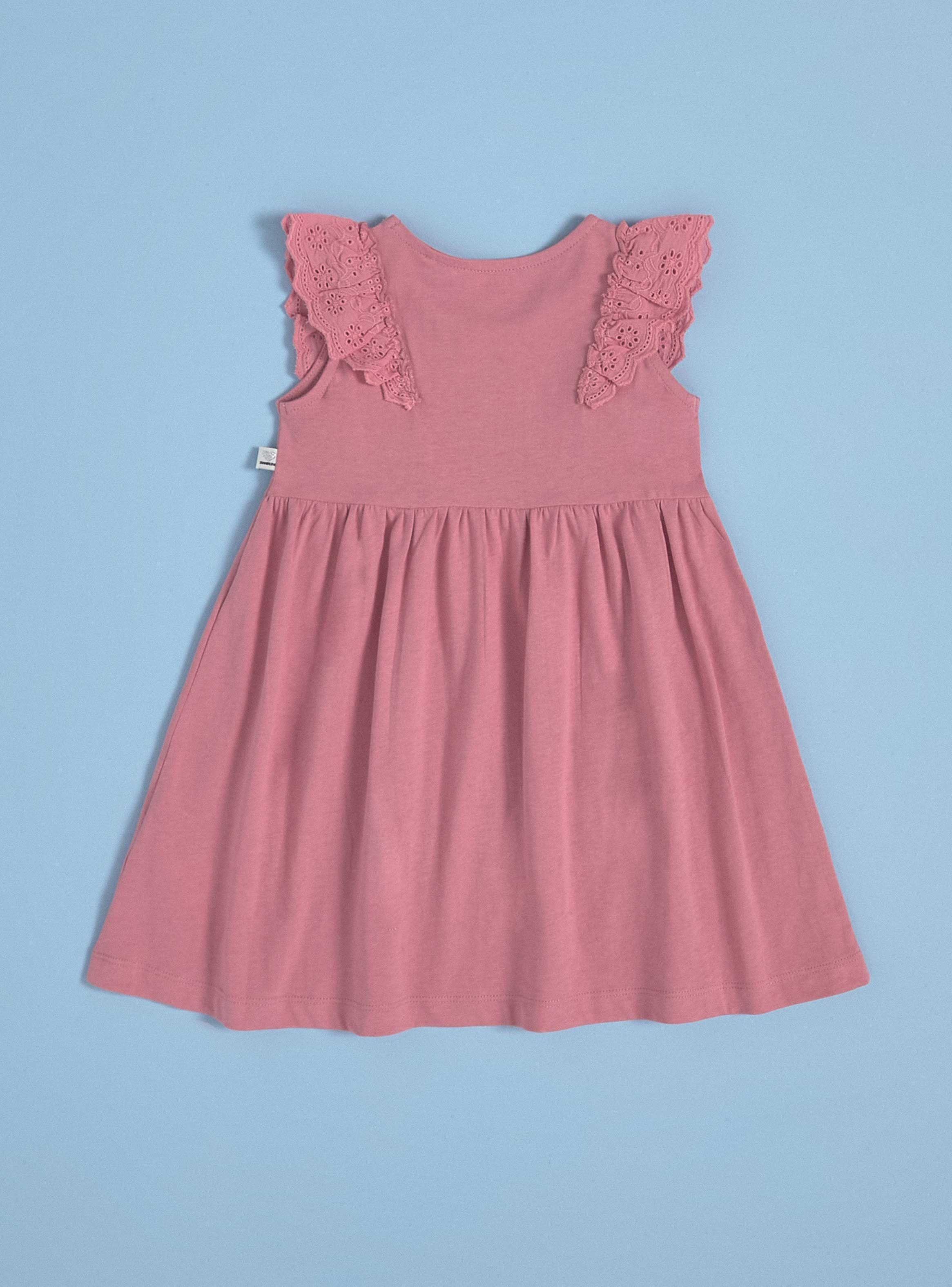 Vestido con Mangas de Broderie-1