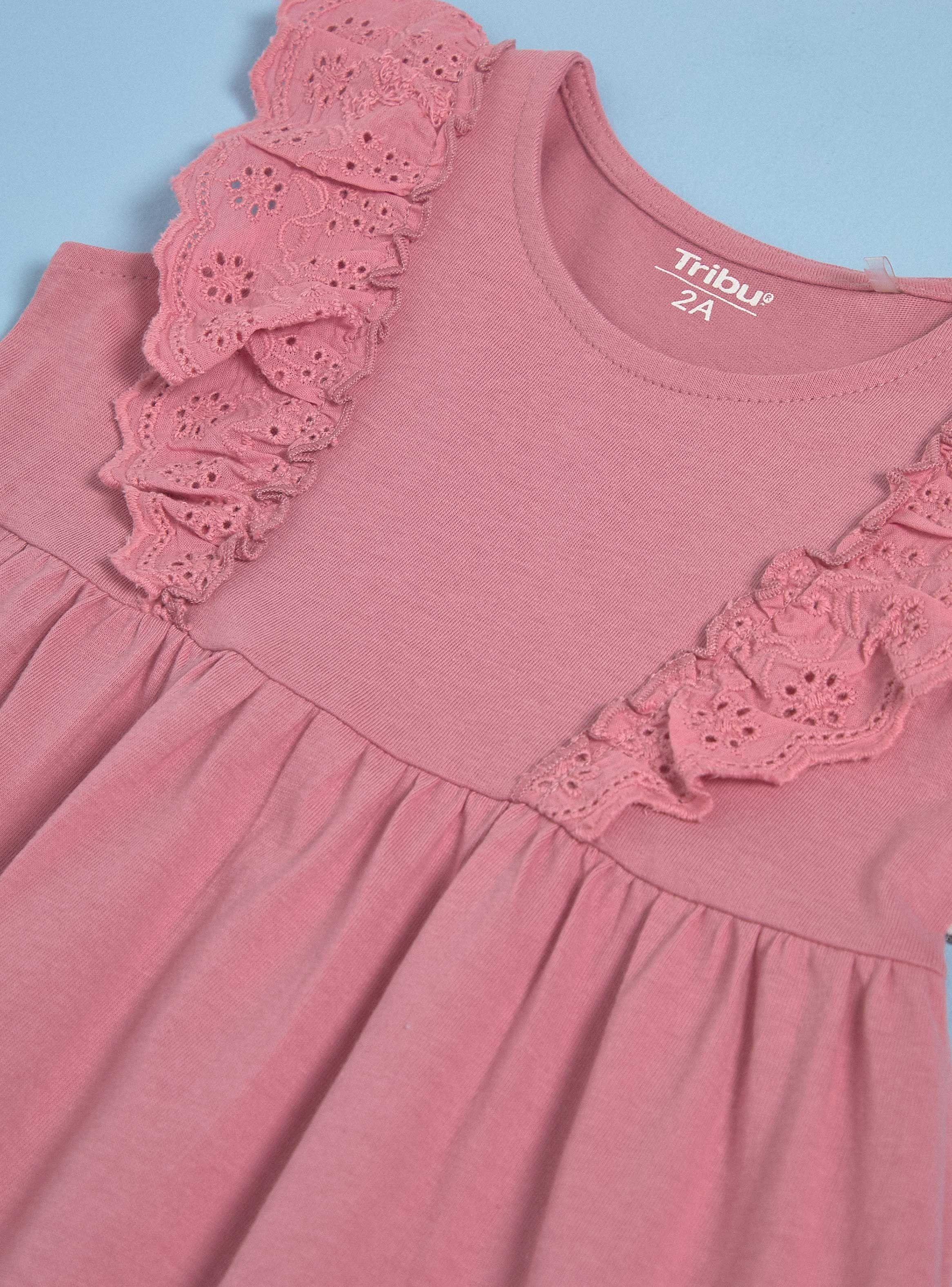 Vestido con Mangas de Broderie-2