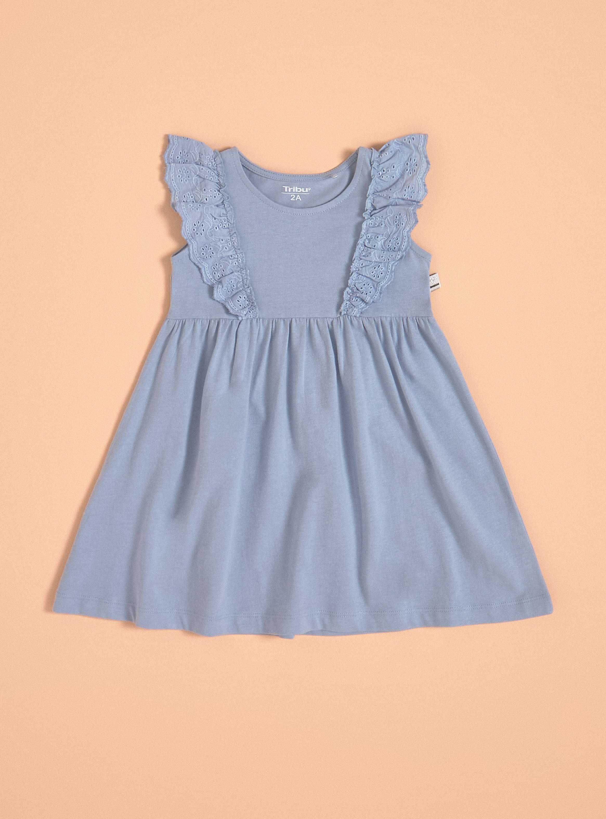 Vestido con Mangas de Broderie-0