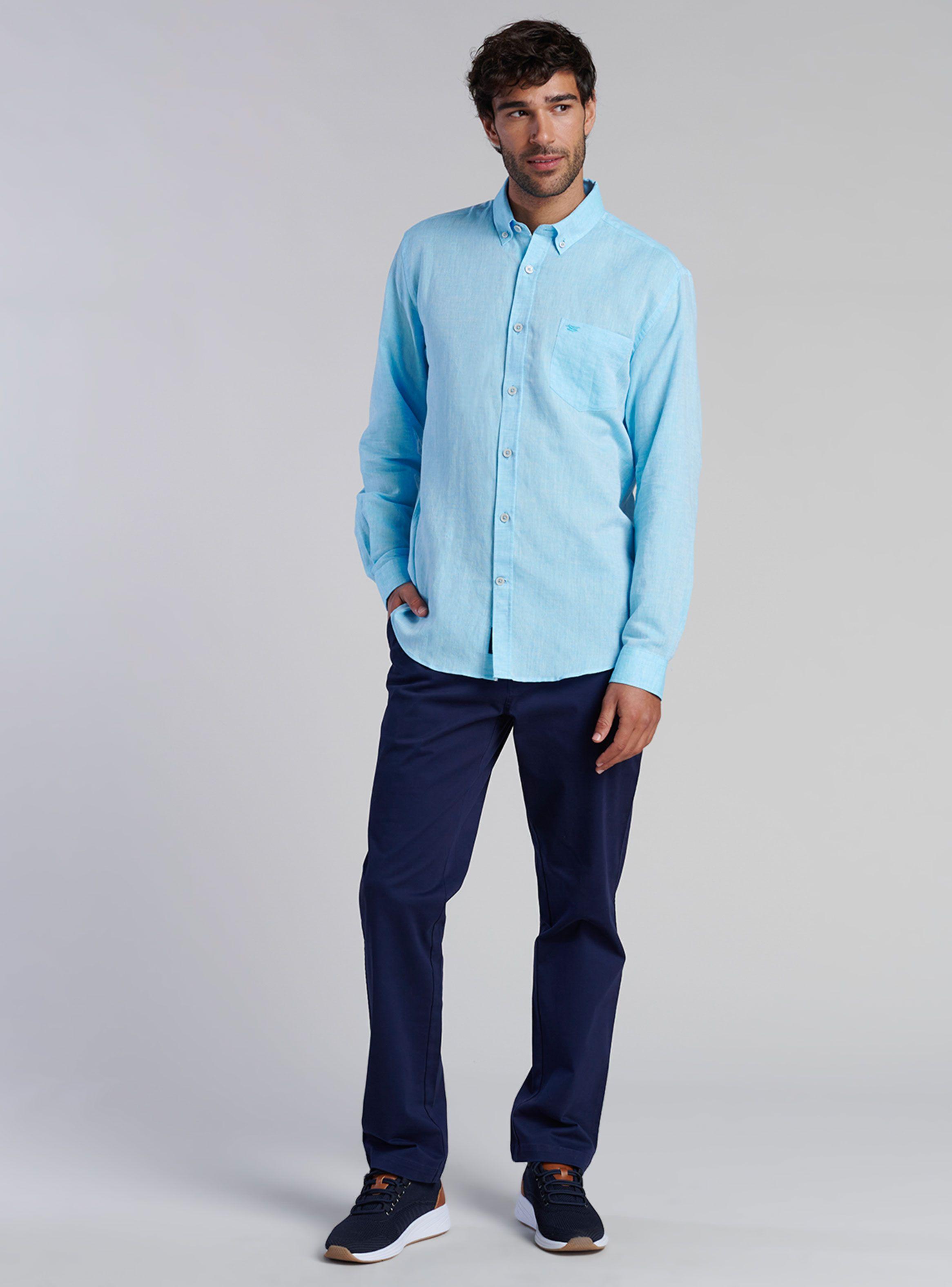Camisa Sport Lino Regular Fit-4