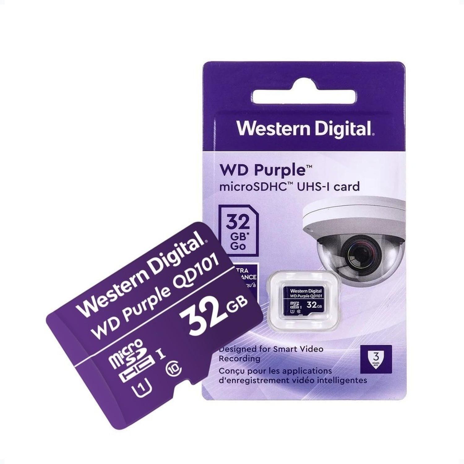 Memoria Microsd Western Digital - 32gb Wd Purple - Seguridad-1