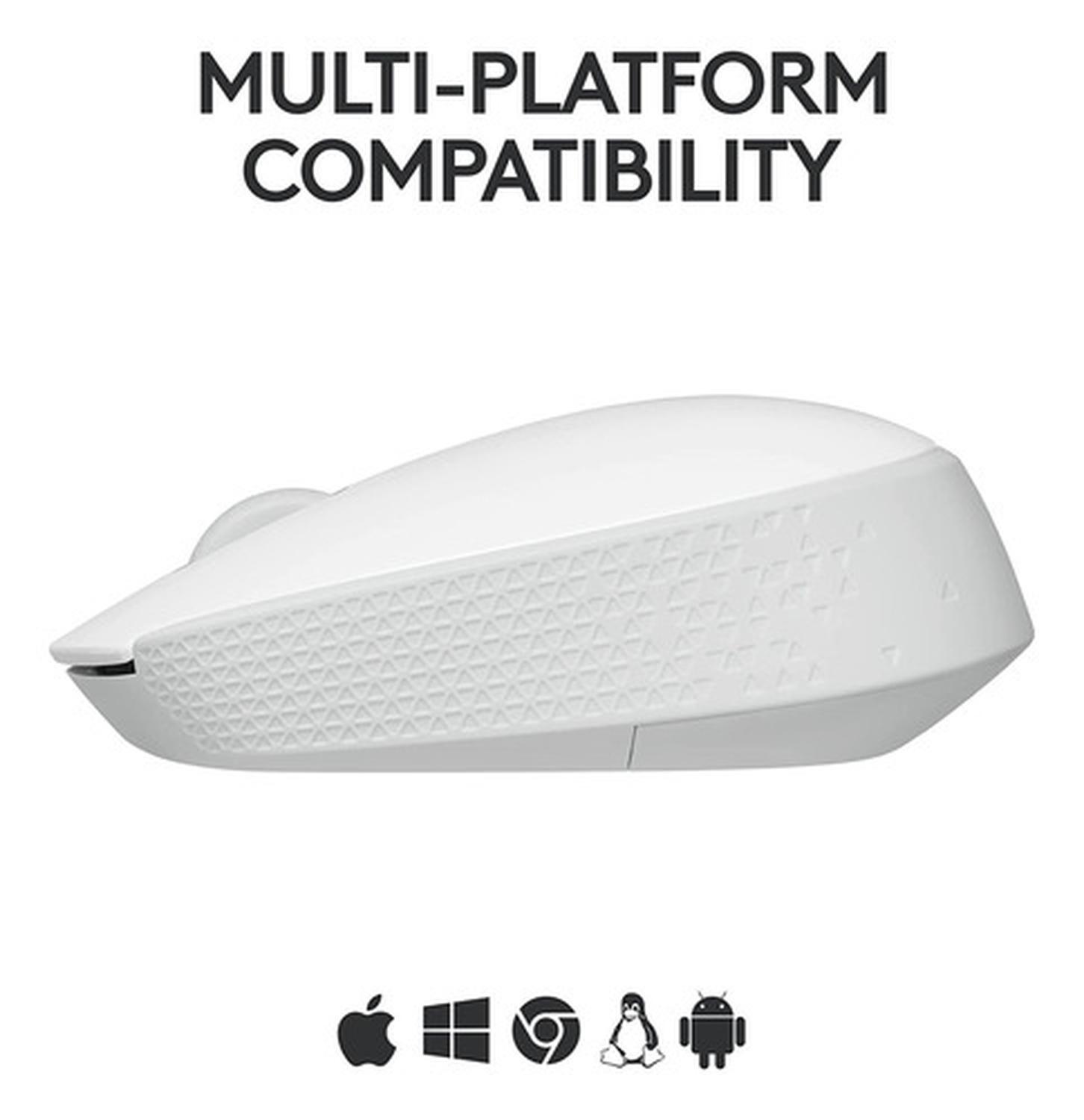 Mouse Inalambrico Logitech M170 Usb Blanco Larga Duracion-1