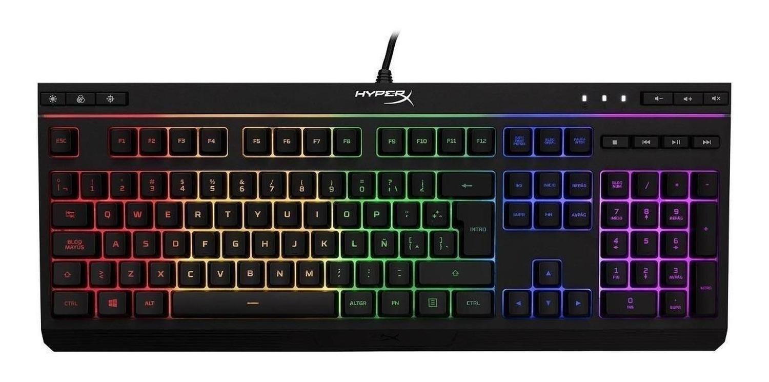 Teclado Gamer Hyperx Alloy Core Rgb Qwerty Con Luz Rgb-0